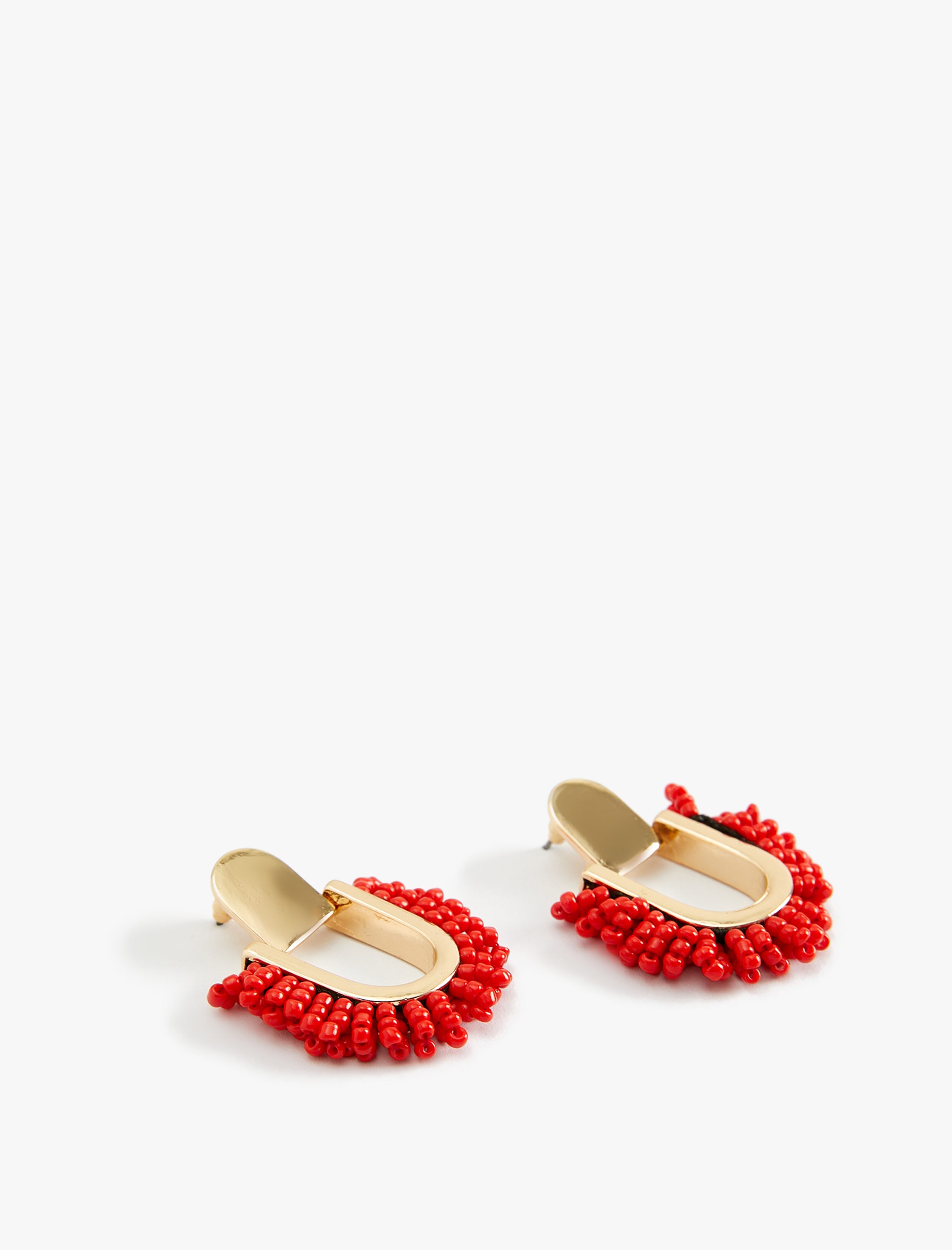  Kadın Boncuklu Küpe Geometrik