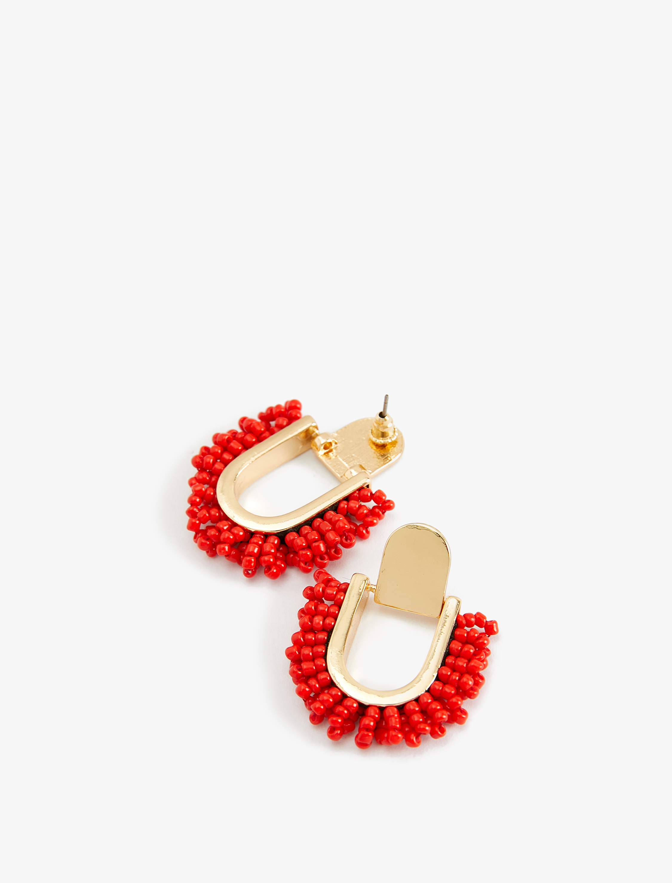  Kadın Boncuklu Küpe Geometrik