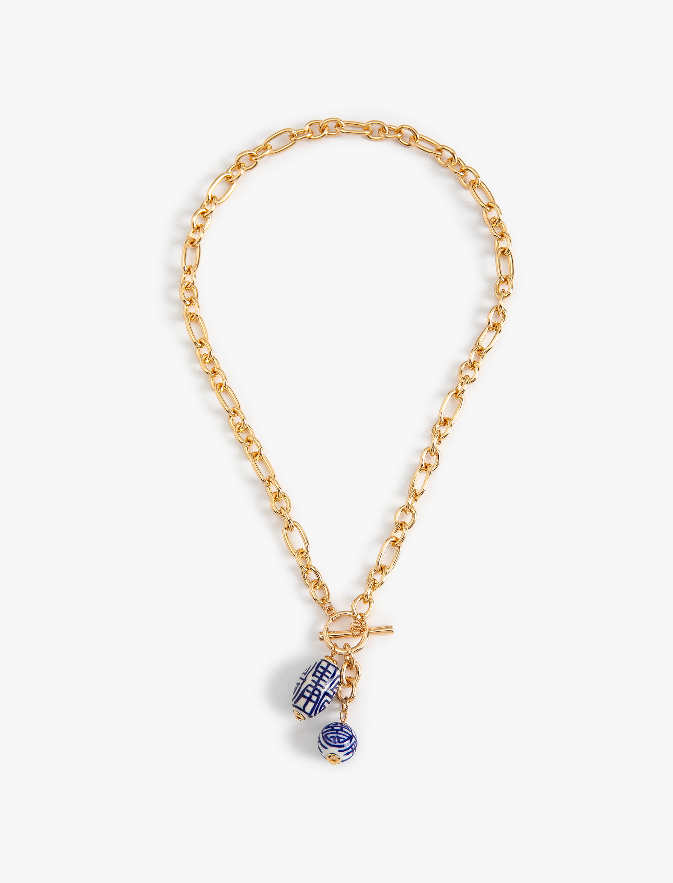  Kadın Boncuk Detaylı Zincir Kolye