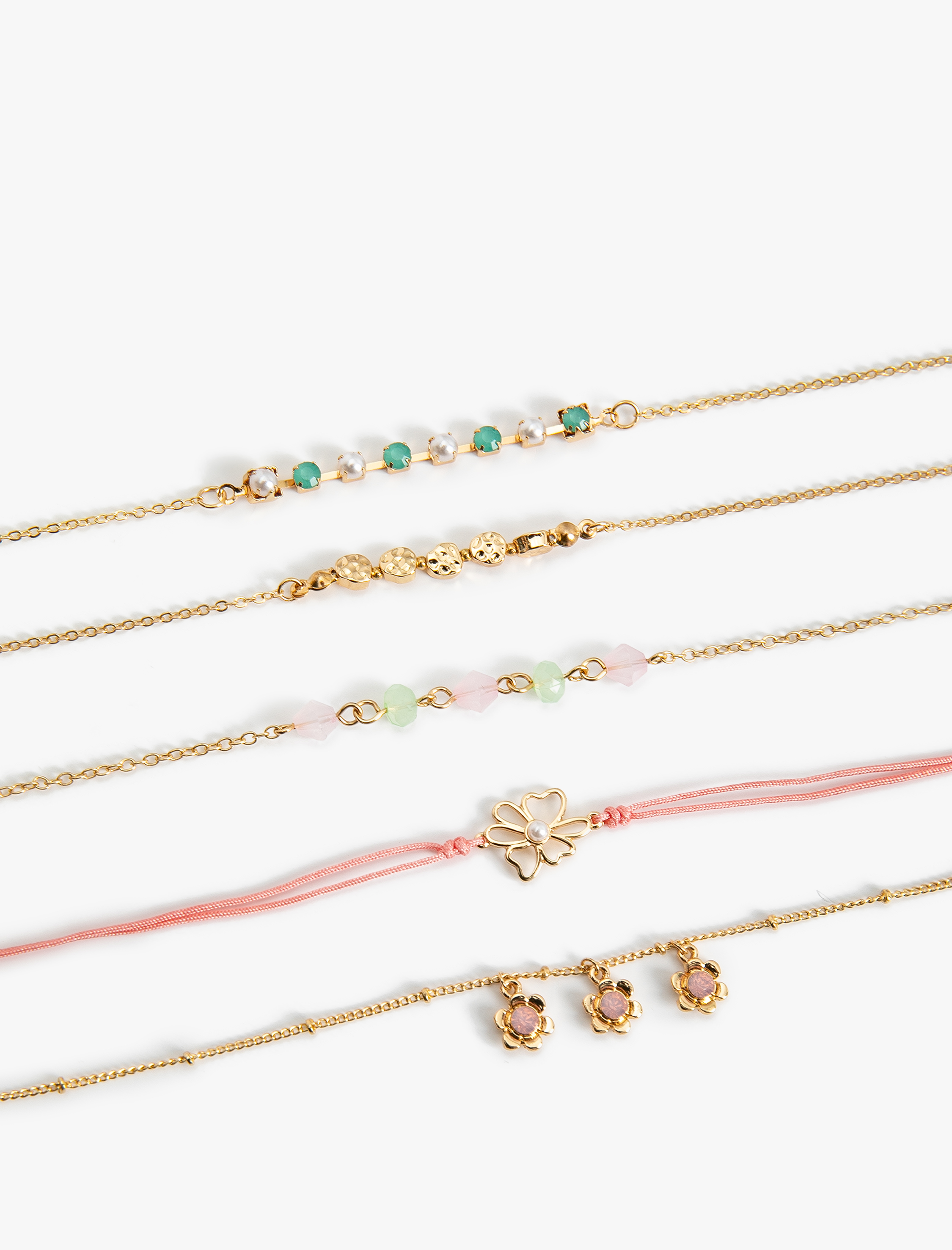  Kadın 5'li Bileklik Seti Boncuklu