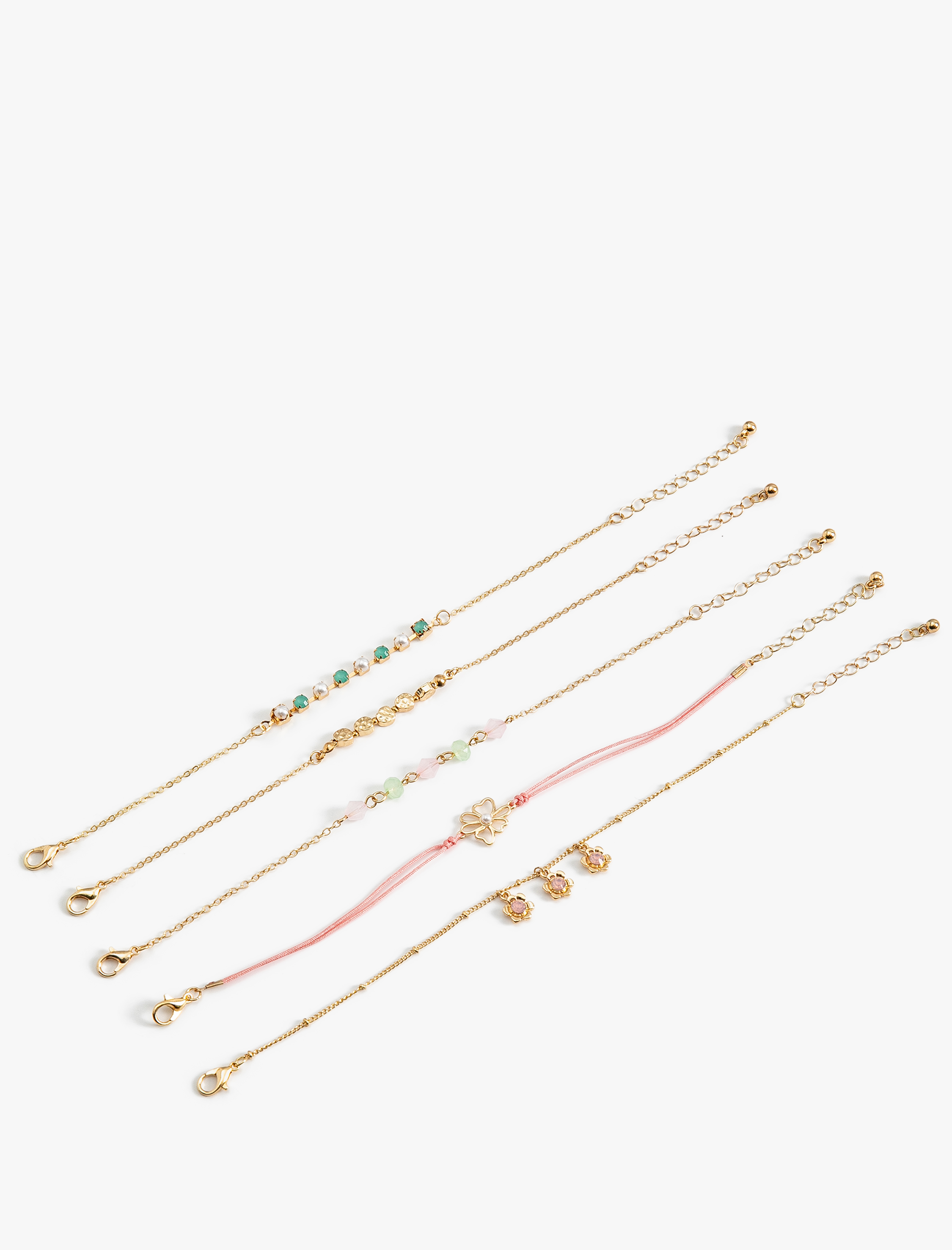  Kadın 5'li Bileklik Seti Boncuklu