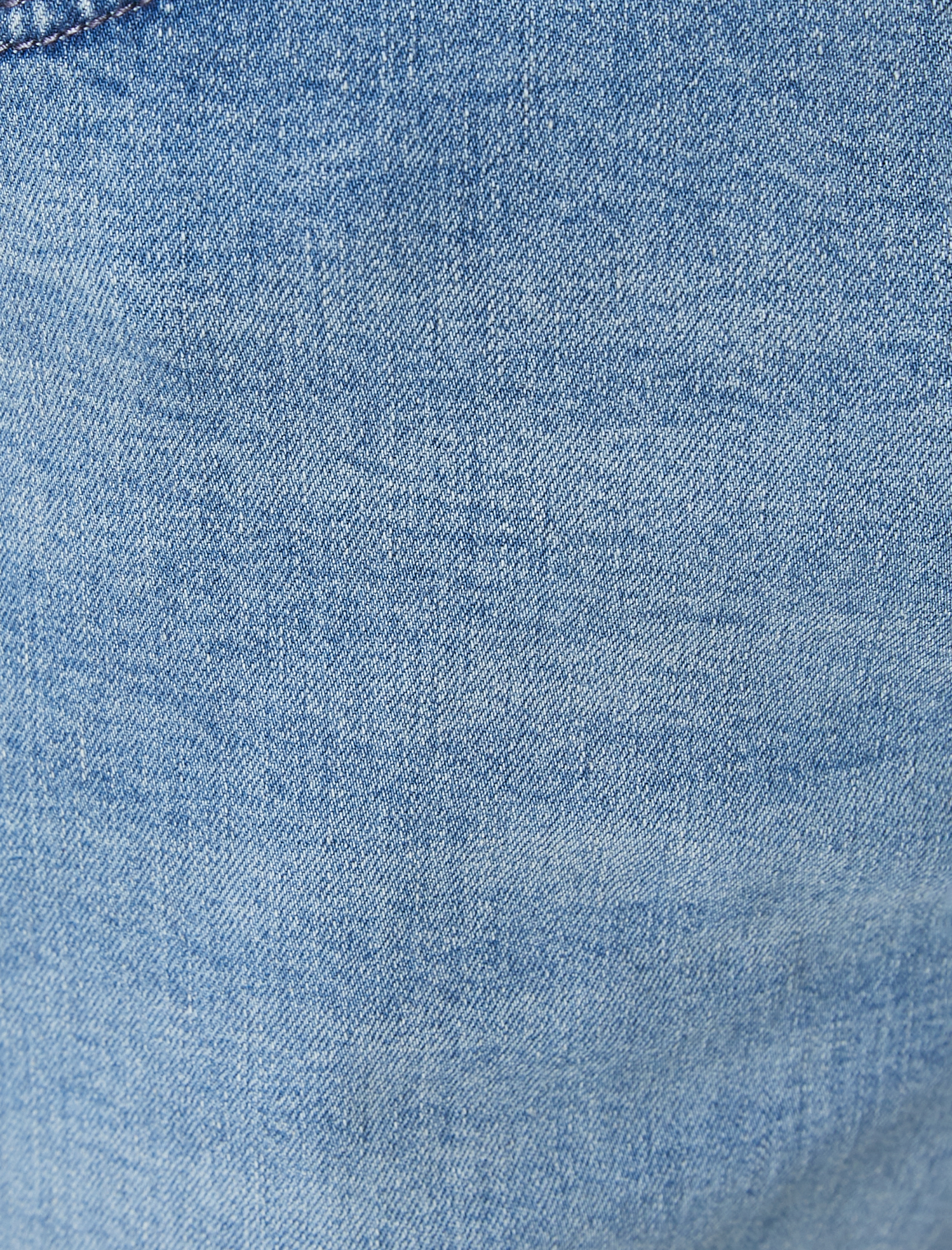 Kot Şort Slim Fit Düğmeli Cepli Katlı Paça