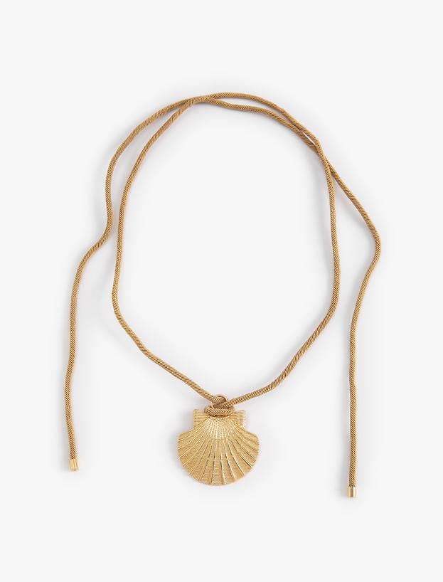Deniz Kabuğu Detaylı Choker Kolye_0