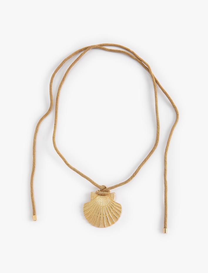 Kadın Deniz Kabuğu Detaylı Choker Kolye