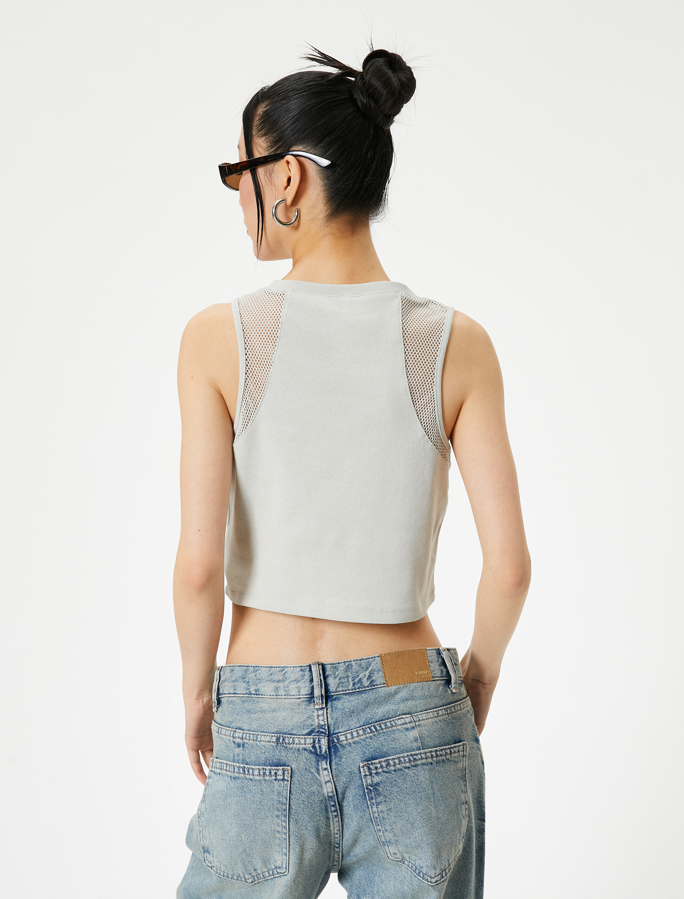   File Detaylı Kısa Atlet Pamuklu Slim Fit