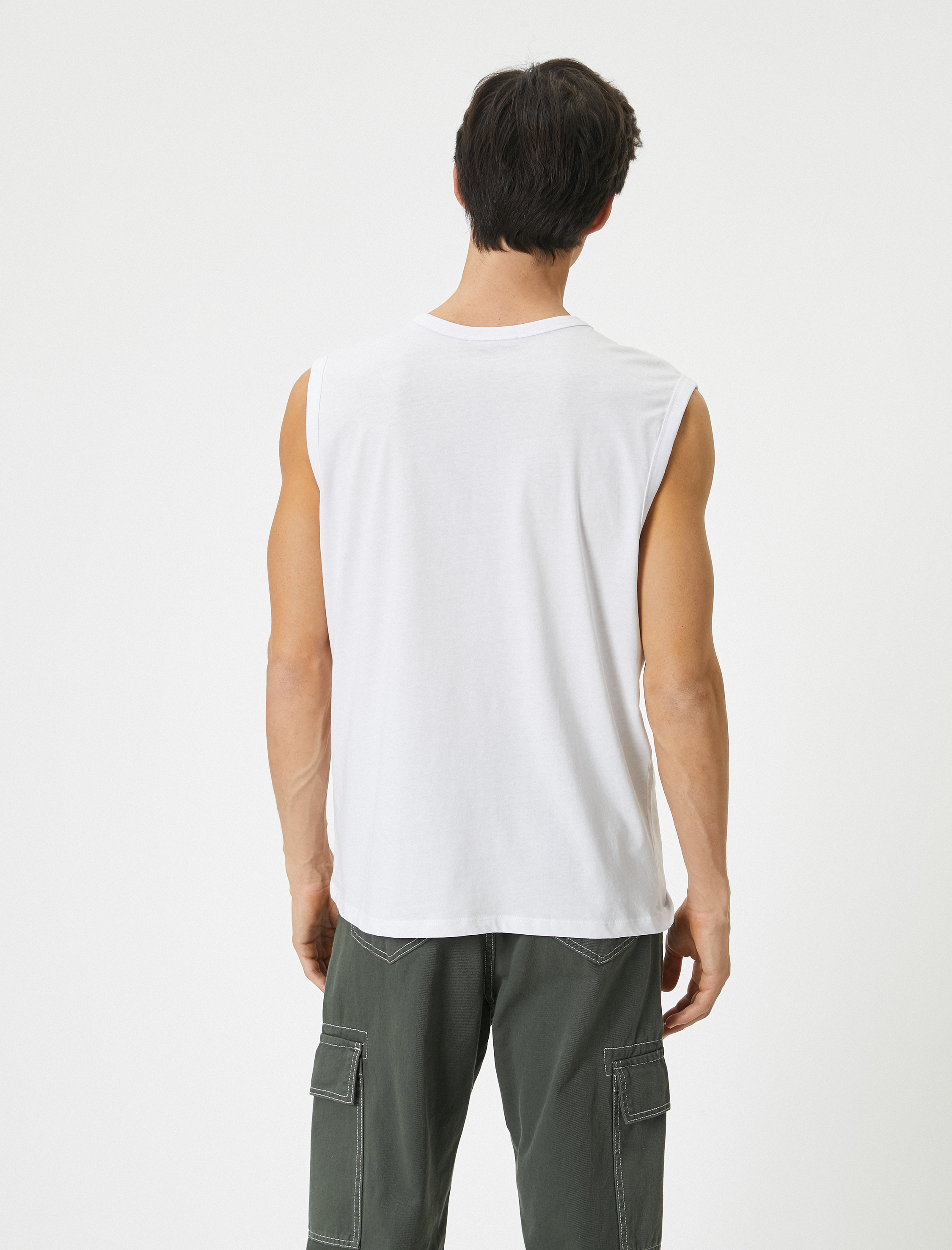   Basic Kolsuz Tişört Bisiklet Yaka Pamuklu