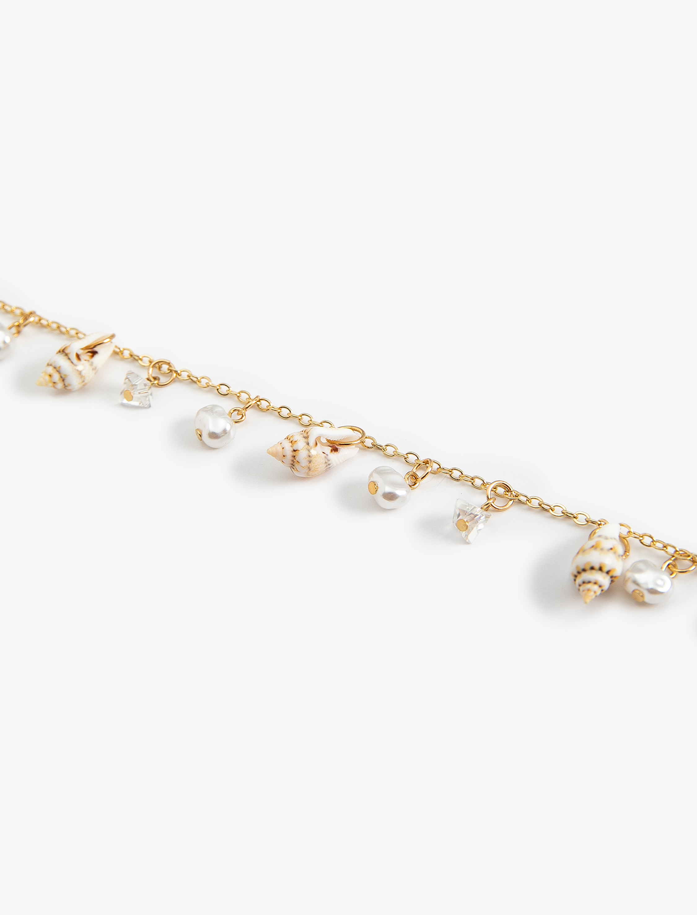  Kadın Deniz Kabuğu Detaylı Halhal