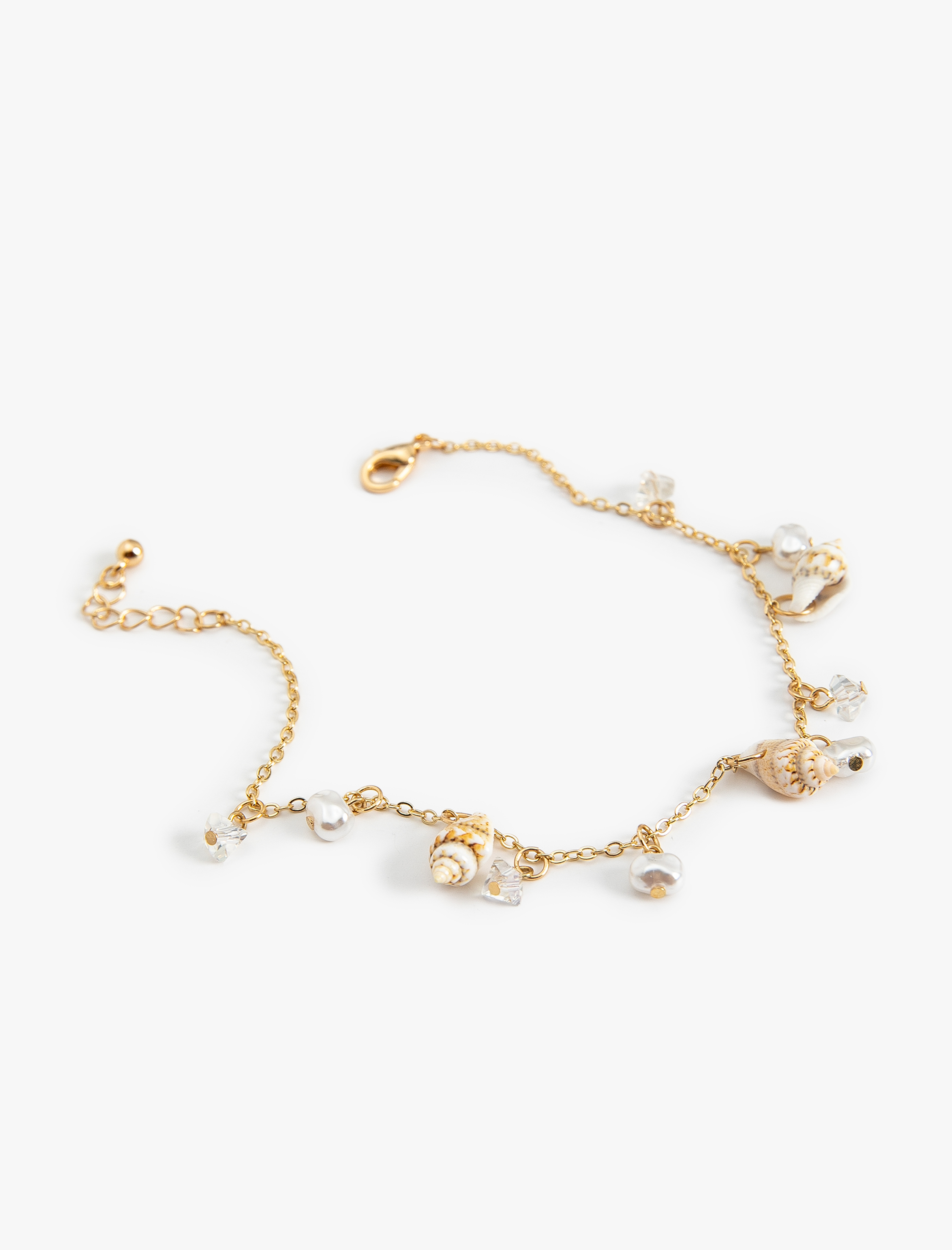  Kadın Deniz Kabuğu Detaylı Halhal