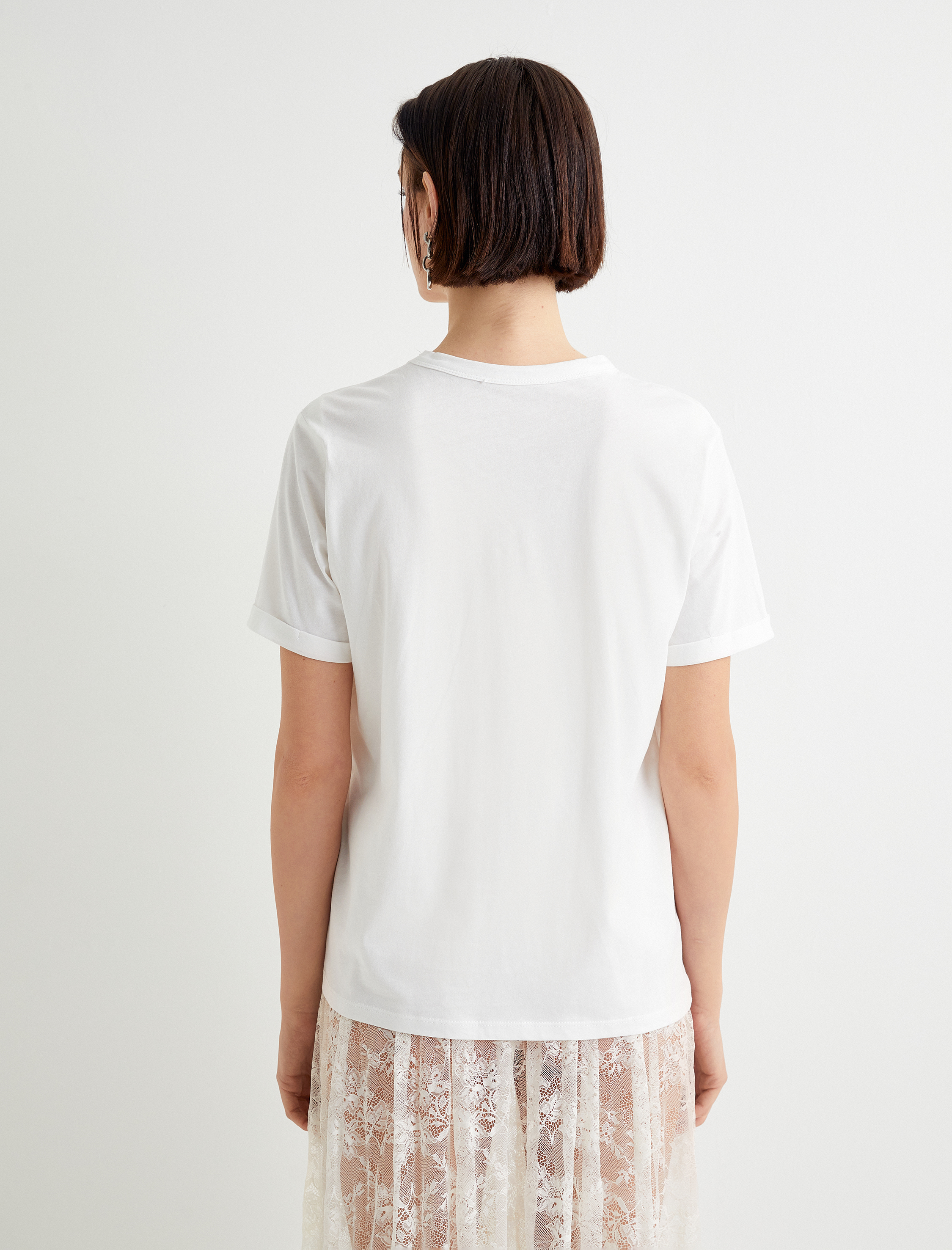   Basic Tişört Kısa Kollu Pamuklu Regular Fit