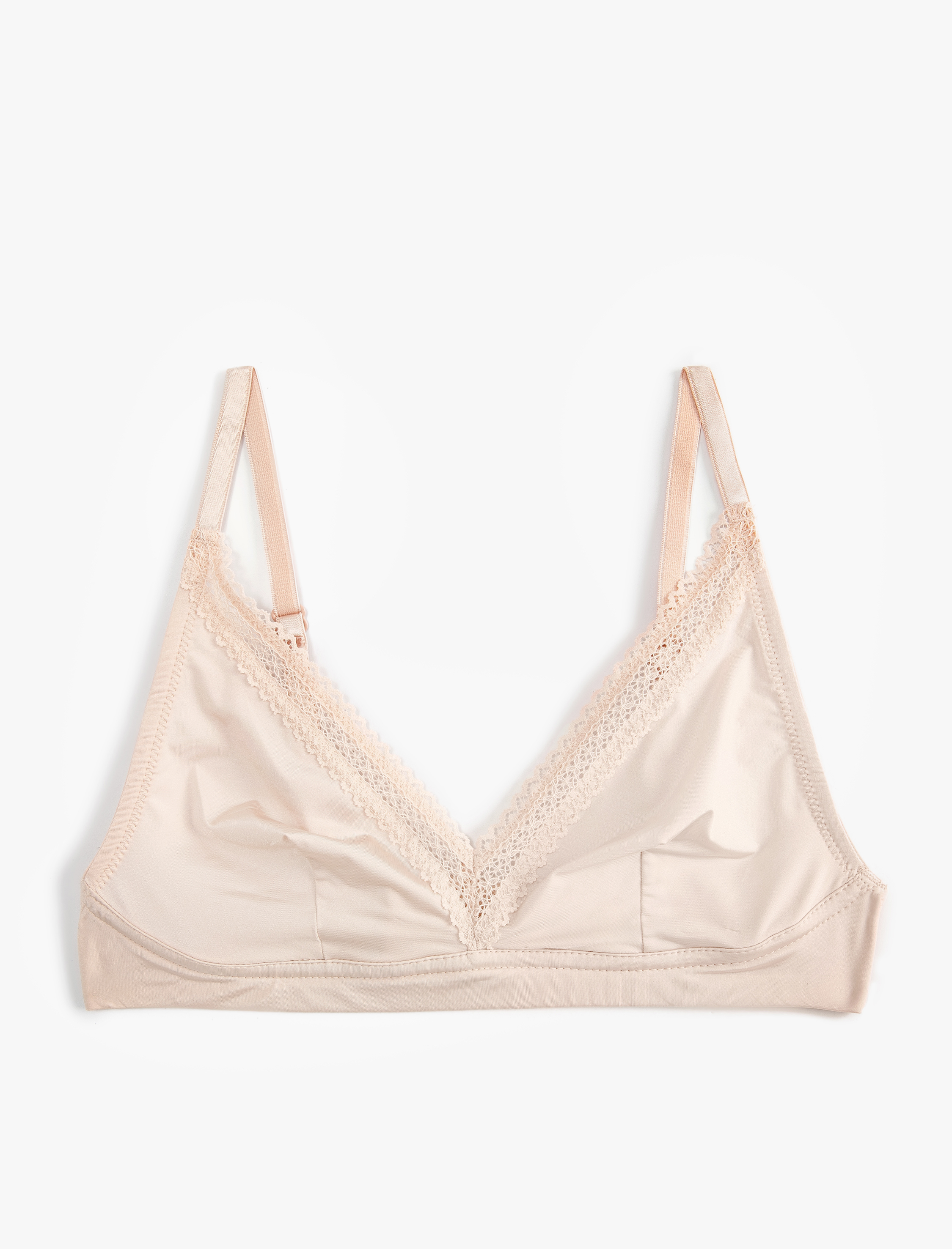   Dantelli Sütyen Dolgusuz Kapsız Balensiz