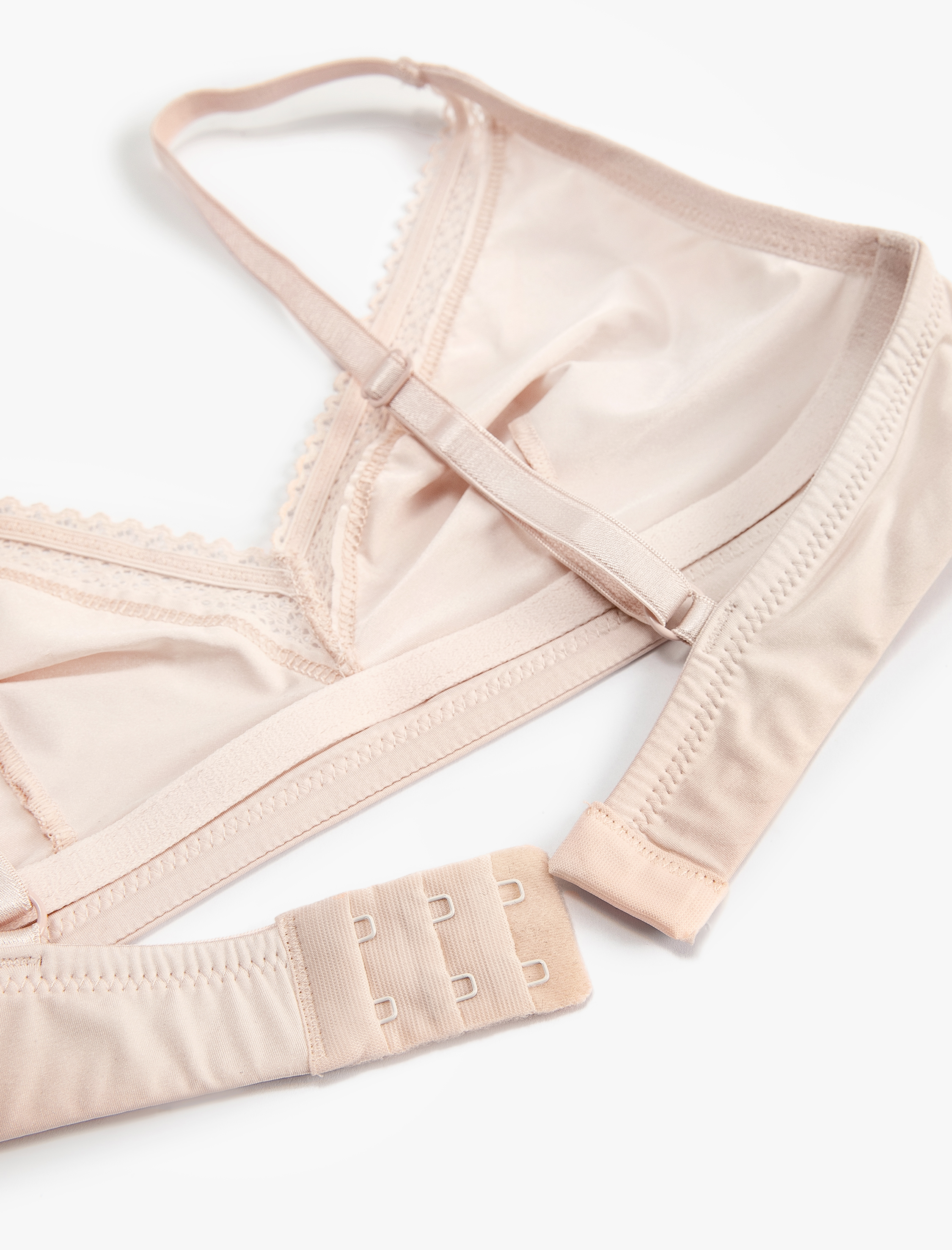   Dantelli Sütyen Dolgusuz Kapsız Balensiz