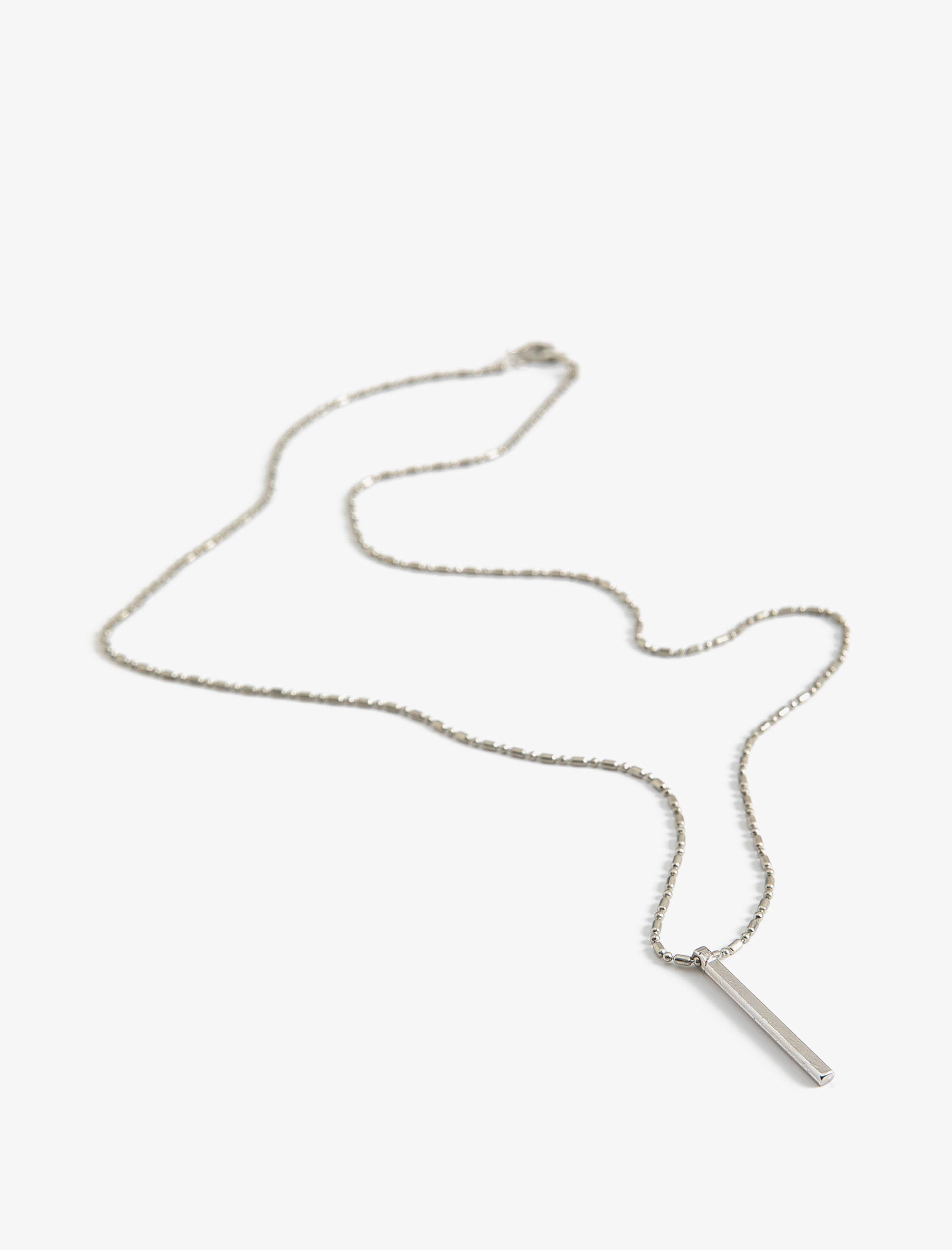  Erkek Zincir Kolye Geometrik Charm Uçlu