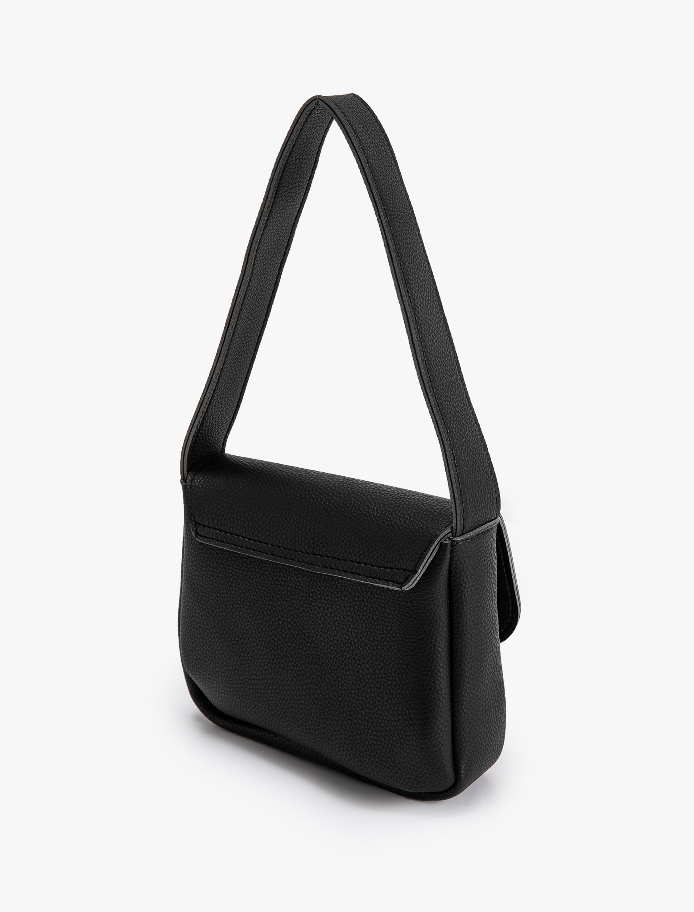  Kadın Suni Deri Baget Çanta Kapaklı