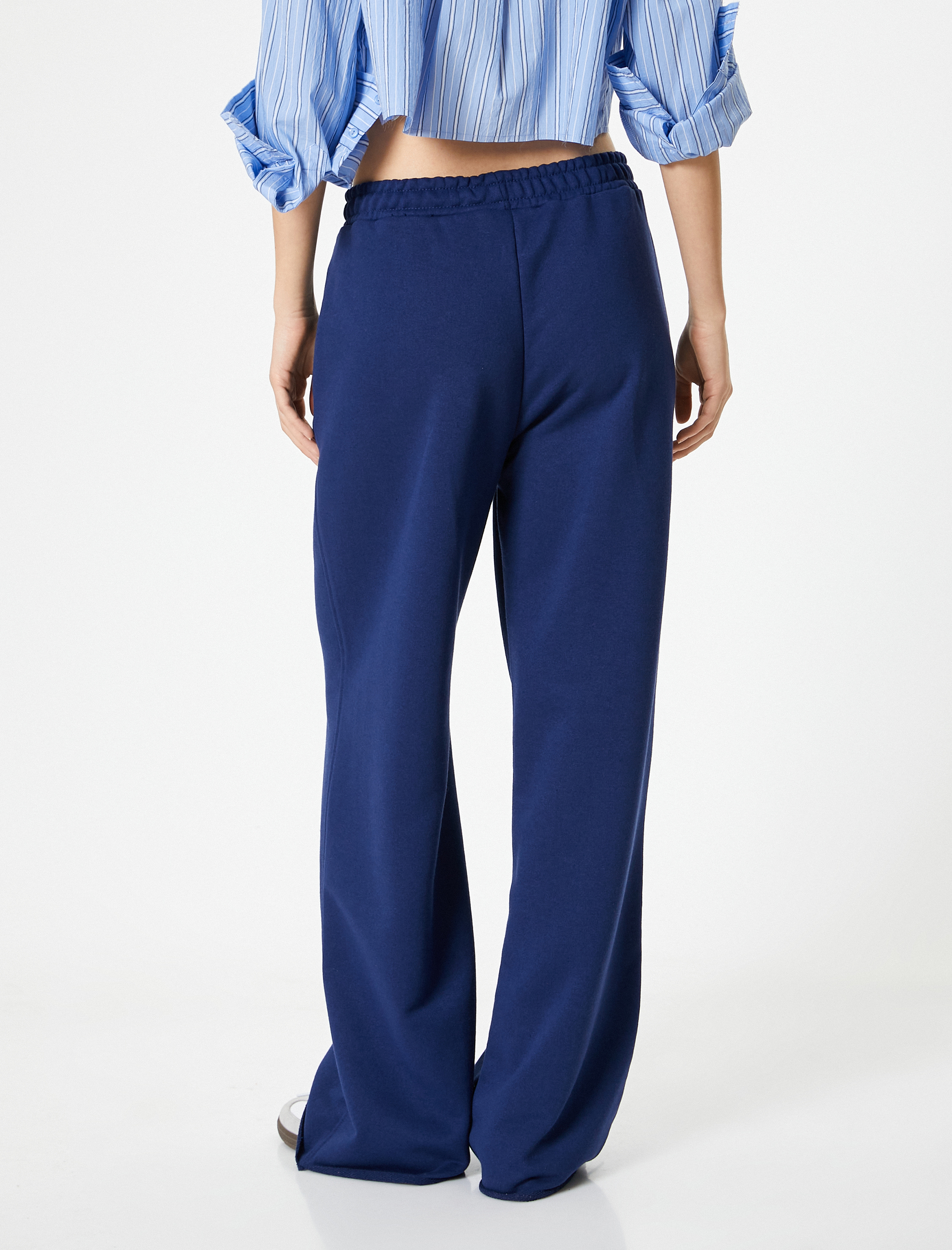   Geniş Paça Eşofman Nervürlü Rahat Kalıp