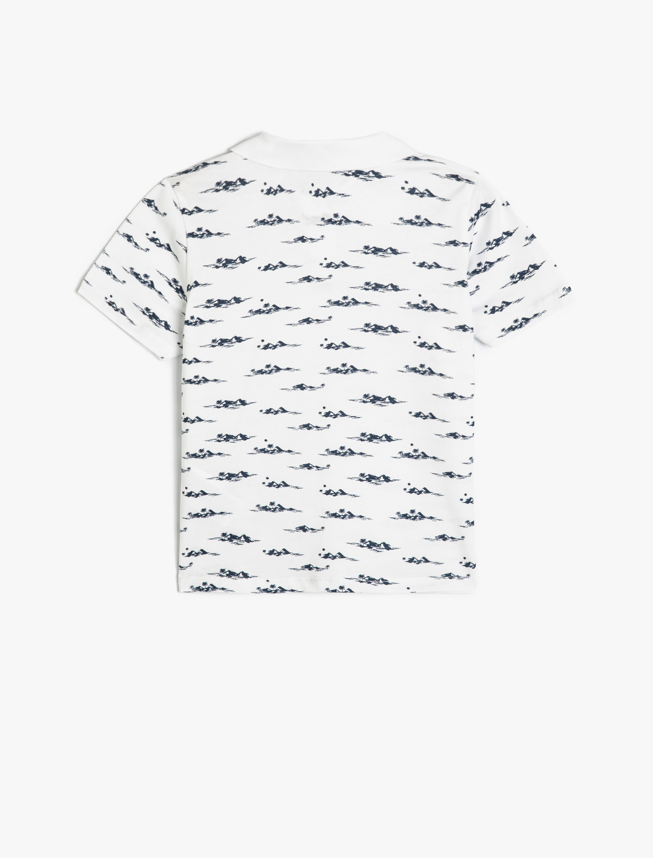  Erkek Çocuk Polo Yaka Tişört Kısa Kollu Baskılı Pamuklu