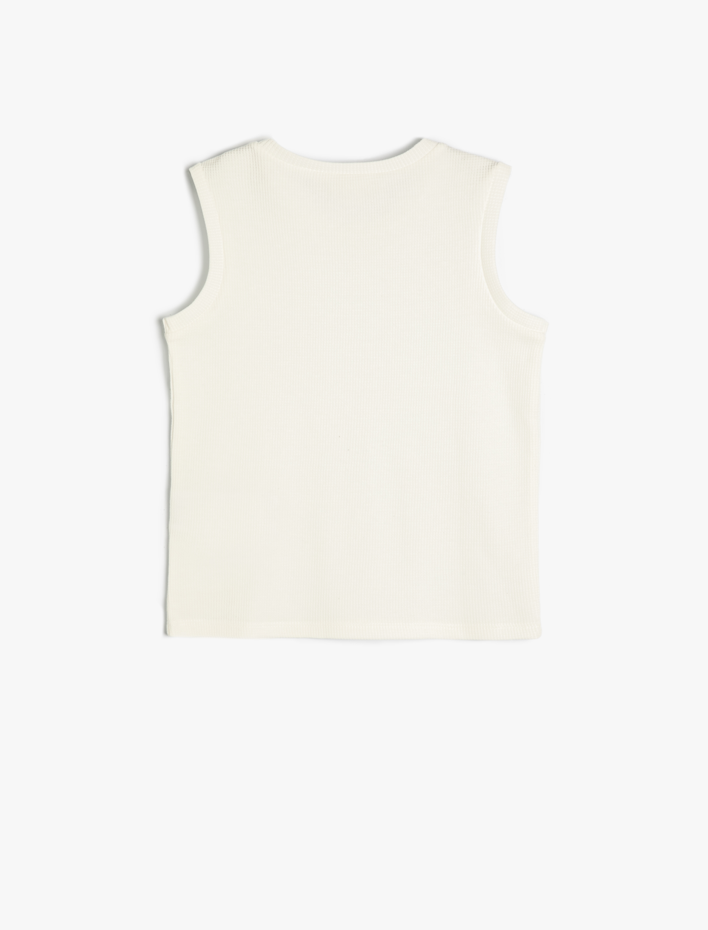  Erkek Çocuk Basic Atlet Kolsuz Ribanalı Pamuklu