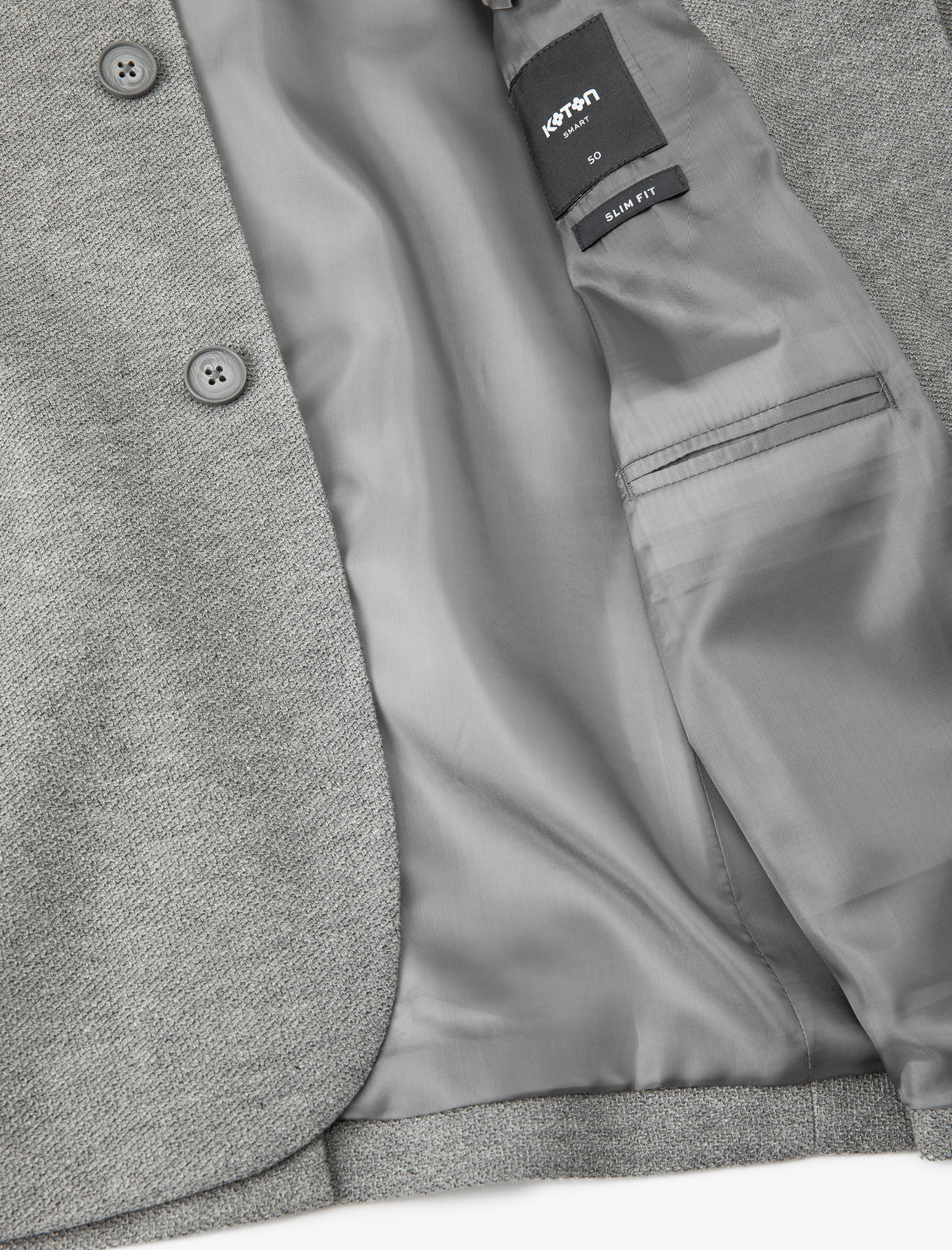   Blazer Ceket Slim Fit Cep Detaylı Düğmeli