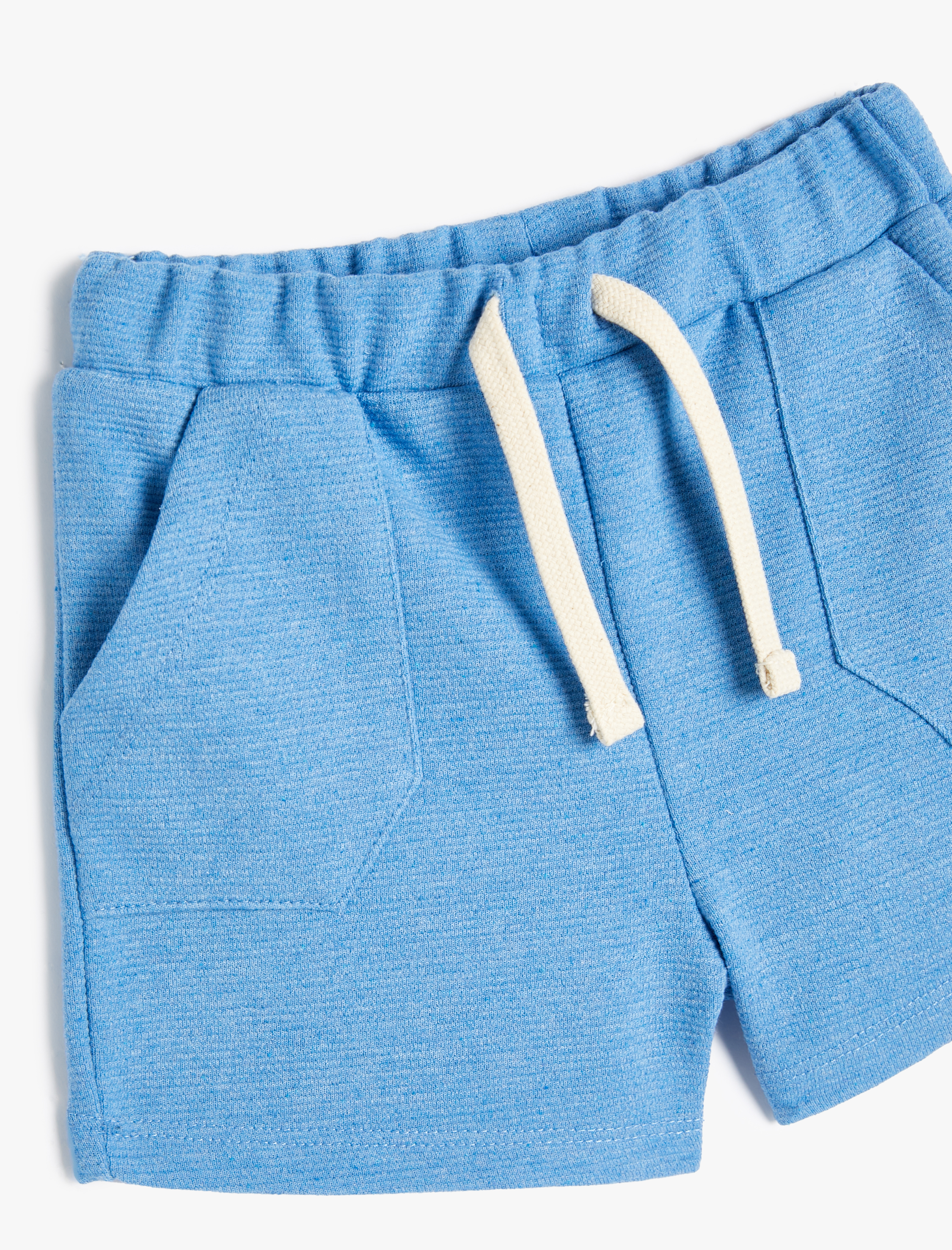  Erkek Bebek Basic Şort Beli Bağlamalı Cep Detaylı