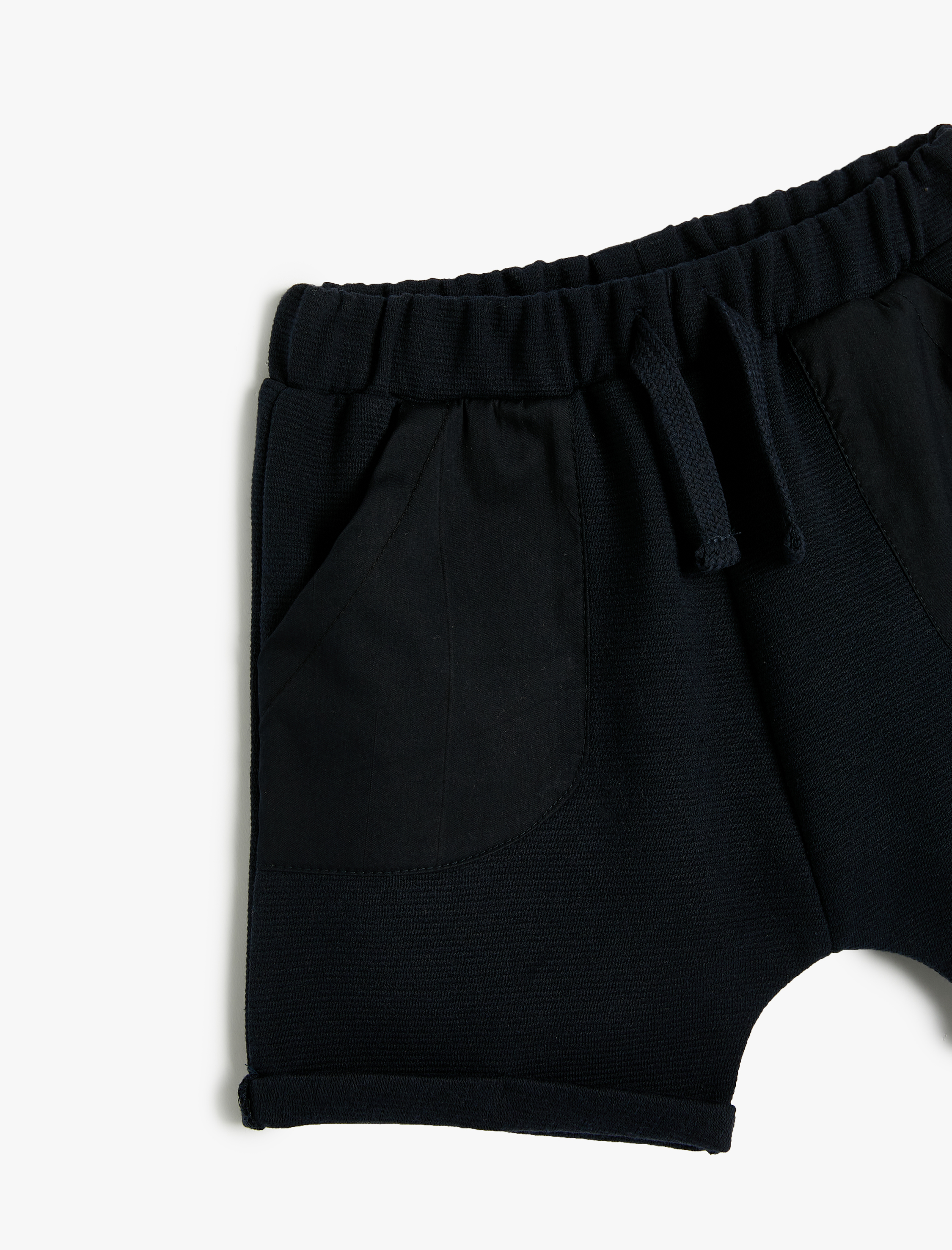  Erkek Bebek Basic Şort Beli Bağlamalı Cepli Paraşüt Cep Detaylı