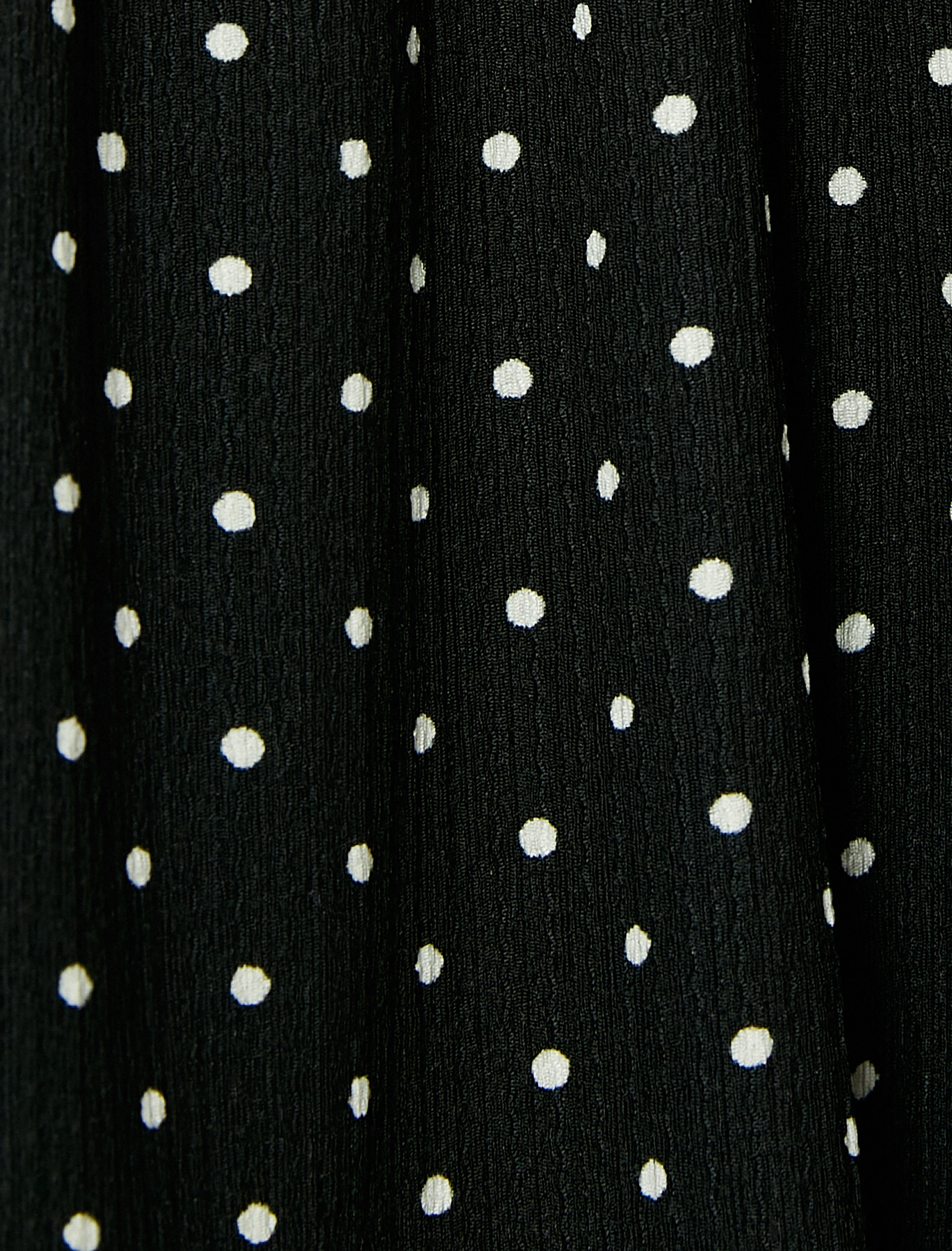   Puantiyeli Mini Gömlek Elbise Kısa Kollu Bürümcük