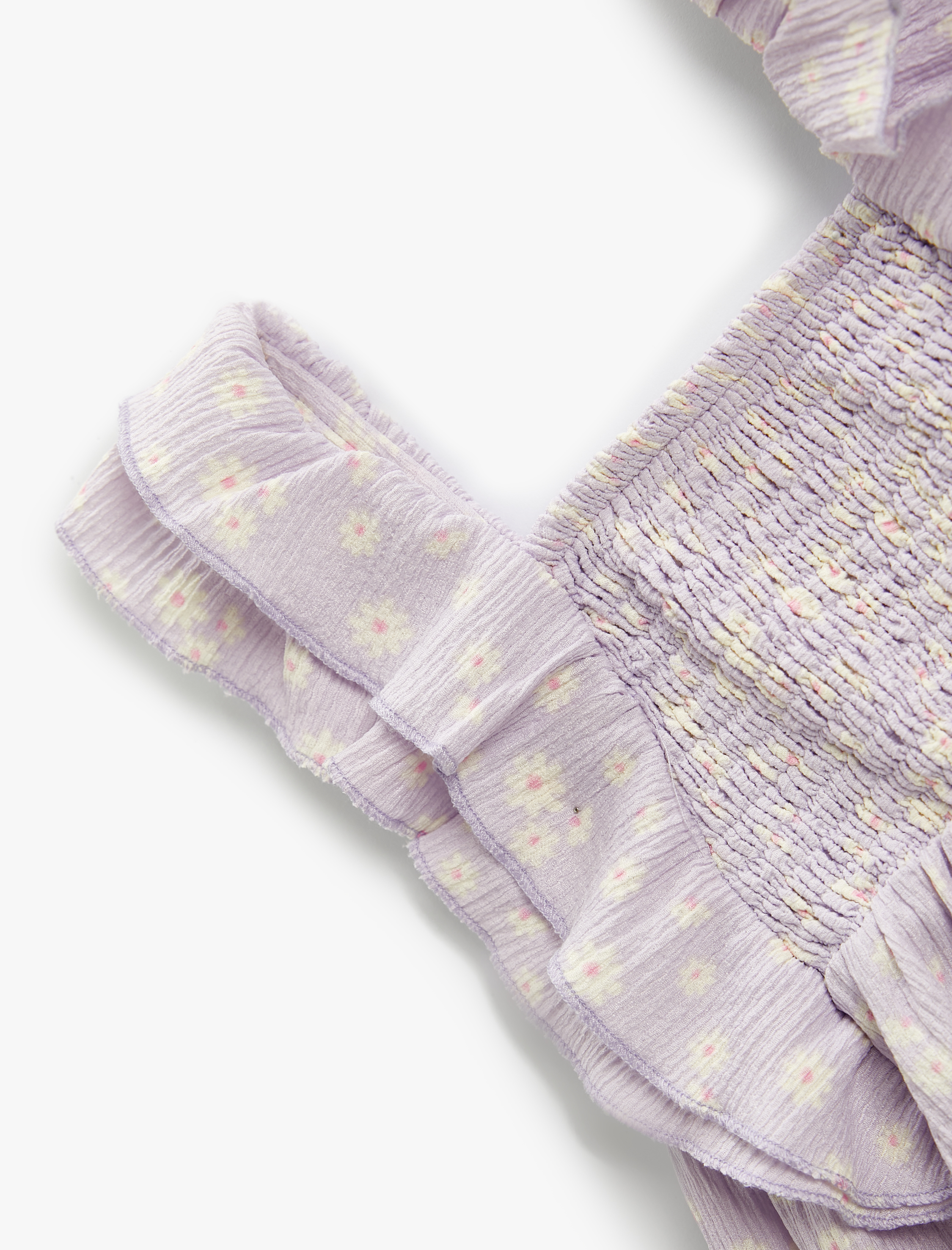  Kız Bebek Parti Elbisesi Askılı Fırfırlı Gipeli Dokulu Pamuklu