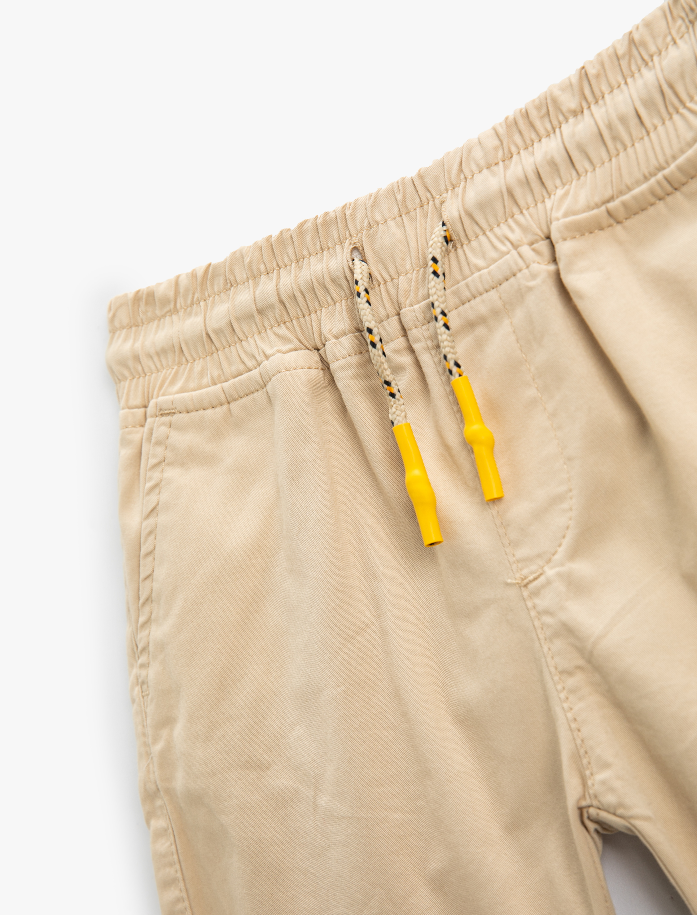  Erkek Çocuk Basic Şort Beli Bağlamalı Cepli Pamuklu