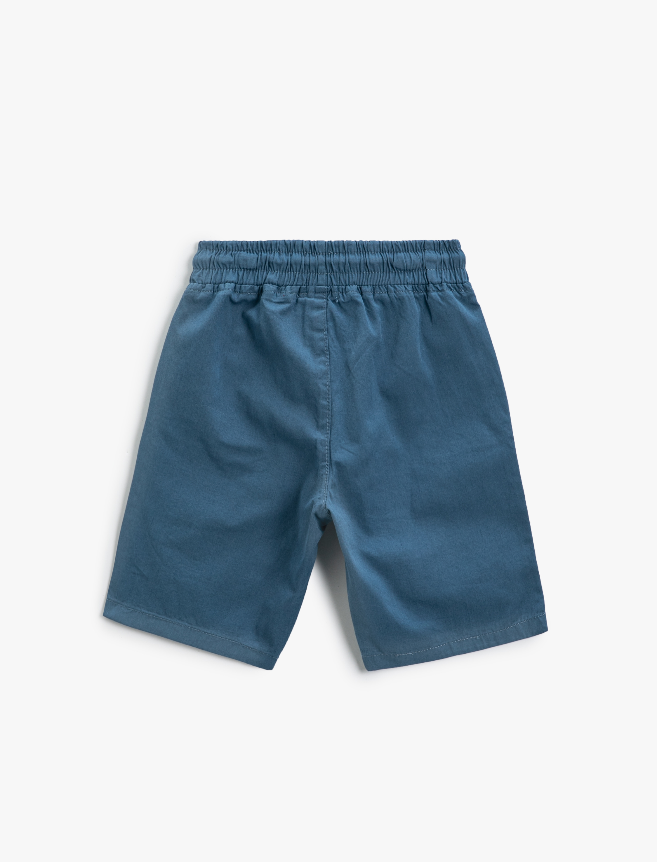  Erkek Çocuk Basic Şort Beli Bağlamalı Cepli Pamuklu