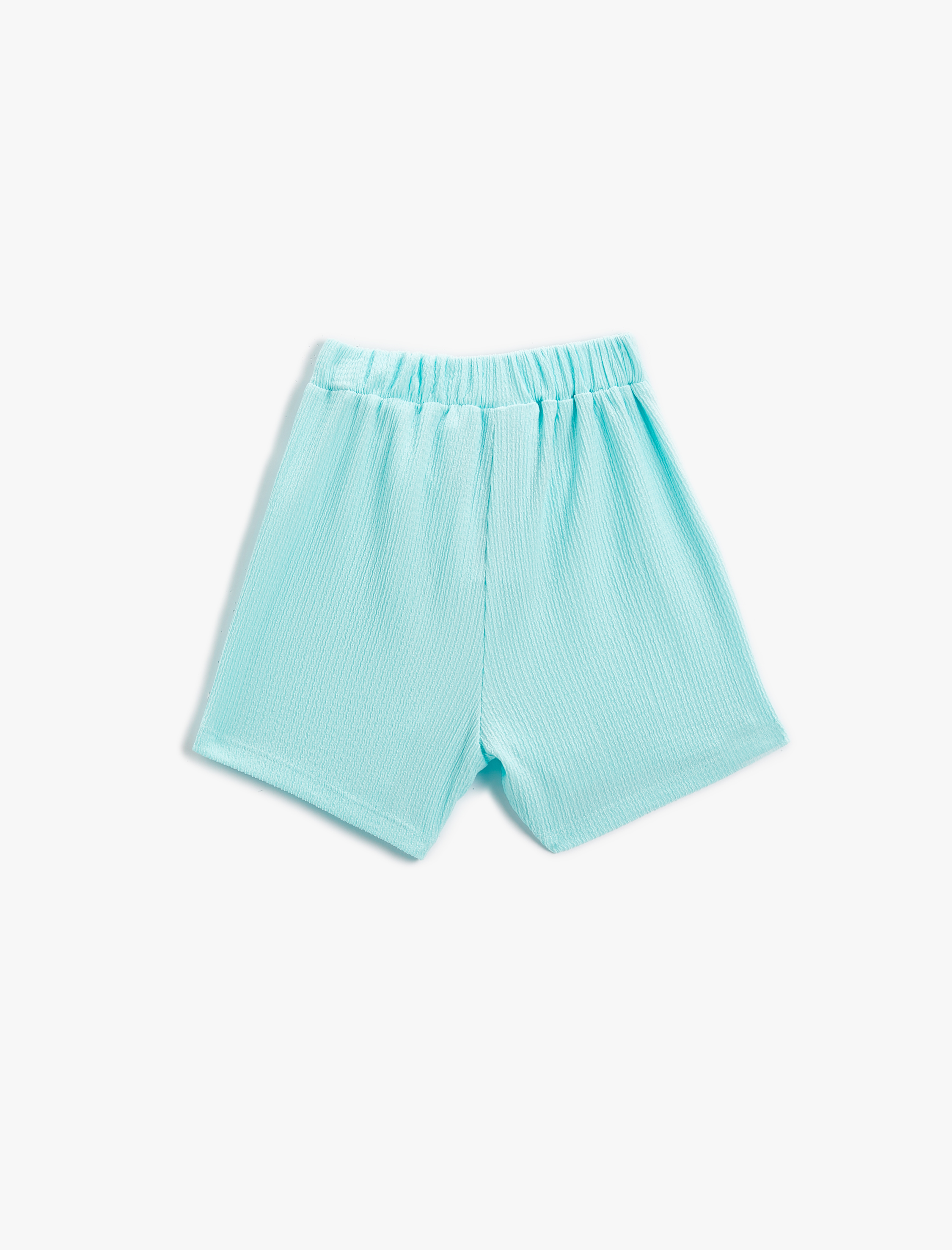  Kız Çocuk Şort Etek Beli Kruvaze Yandan Bağlamalı