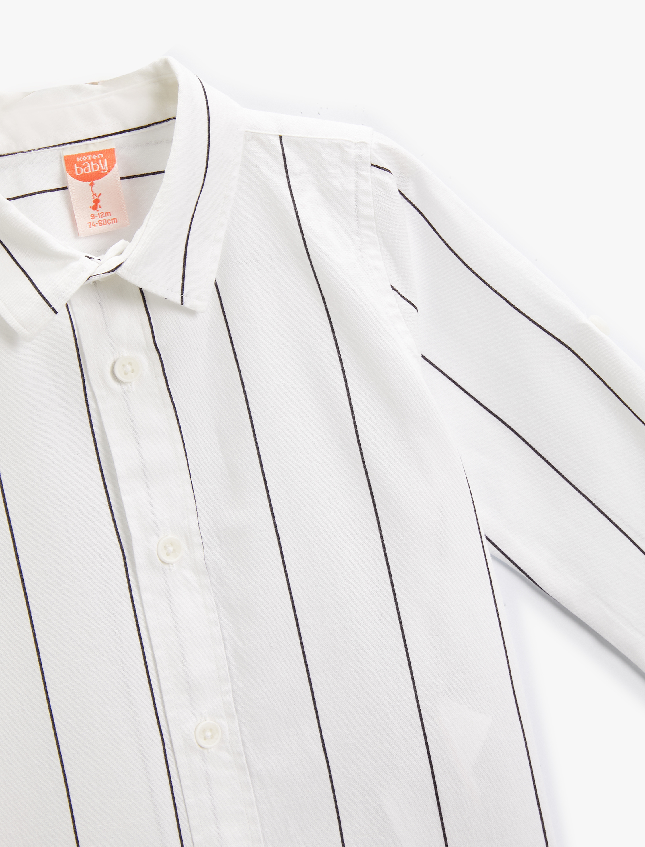  Erkek Bebek Gömlek Uzun Kollu Pamuklu