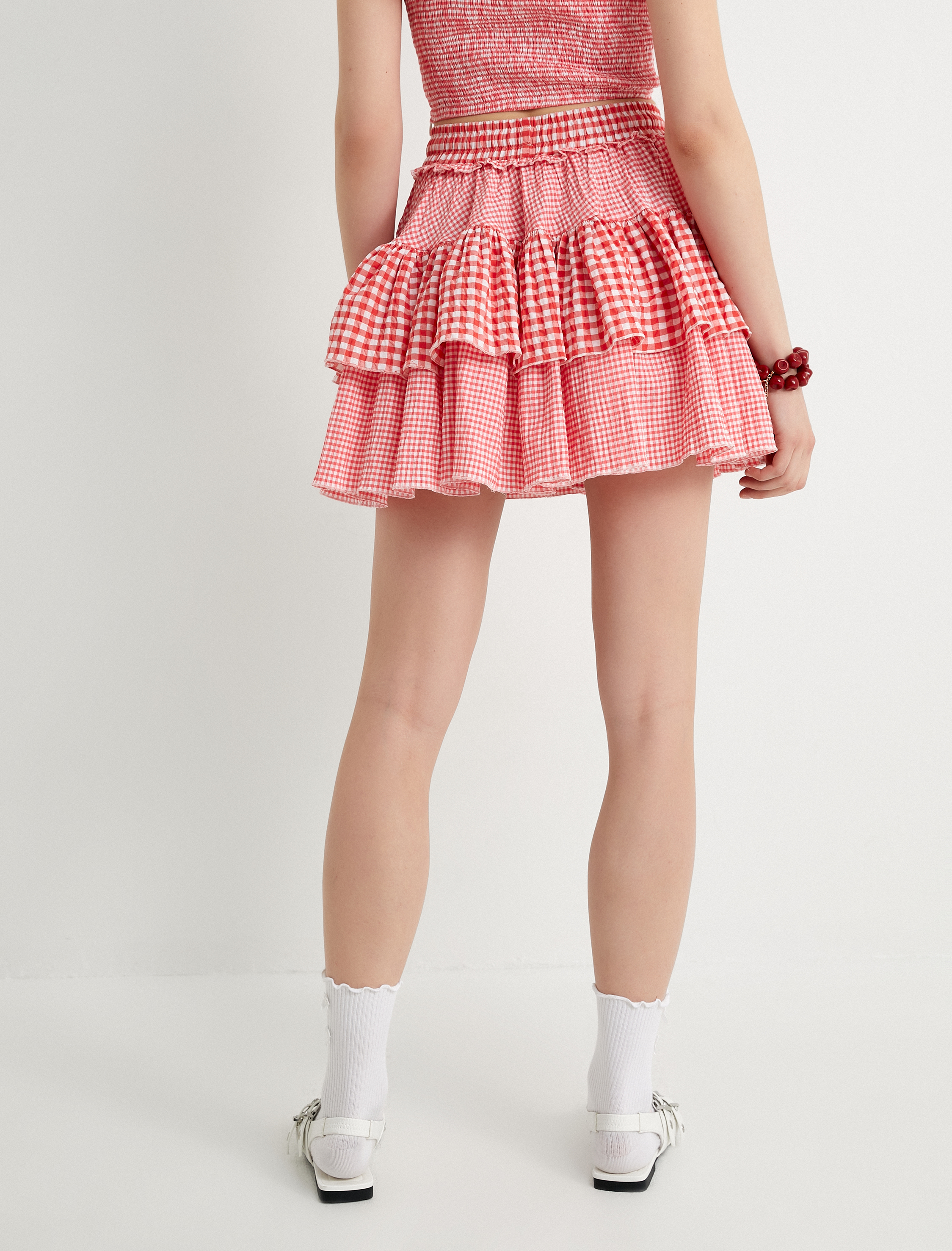   Mini Katlı Etek Standart Bel