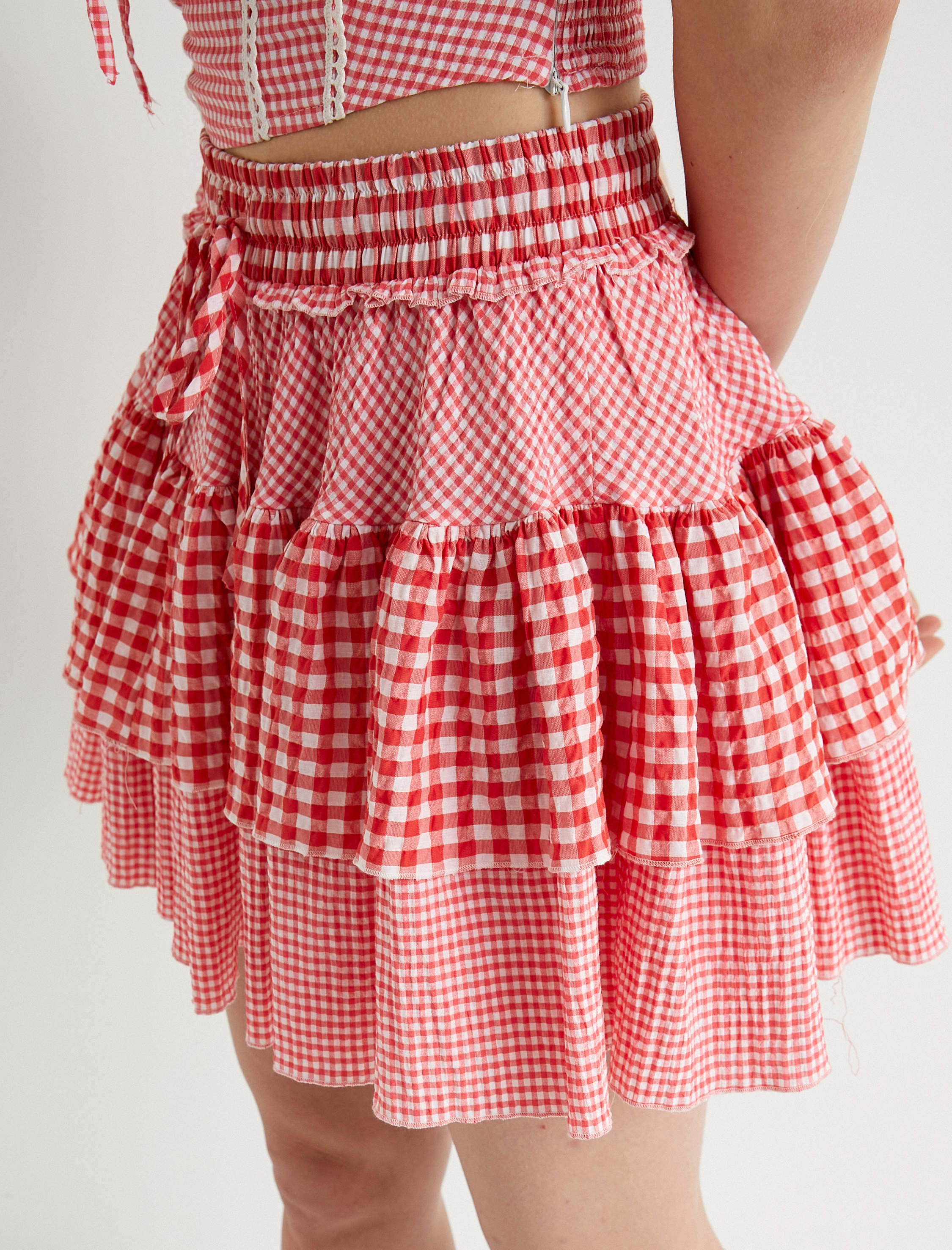   Mini Katlı Etek Standart Bel