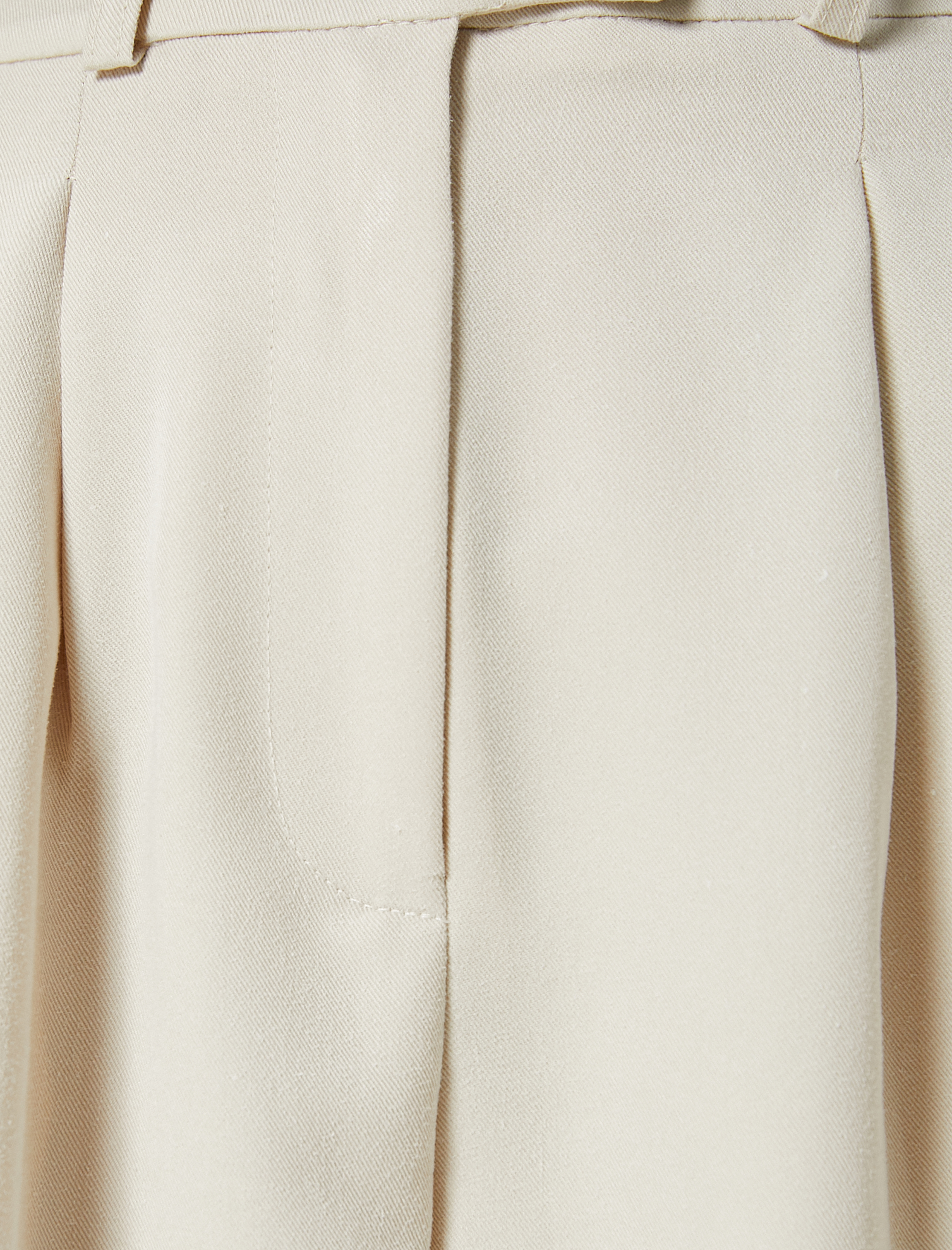   Havuç Pantolon Kemer Detaylı Yüksek Bel Pileli Modal Karışımlı