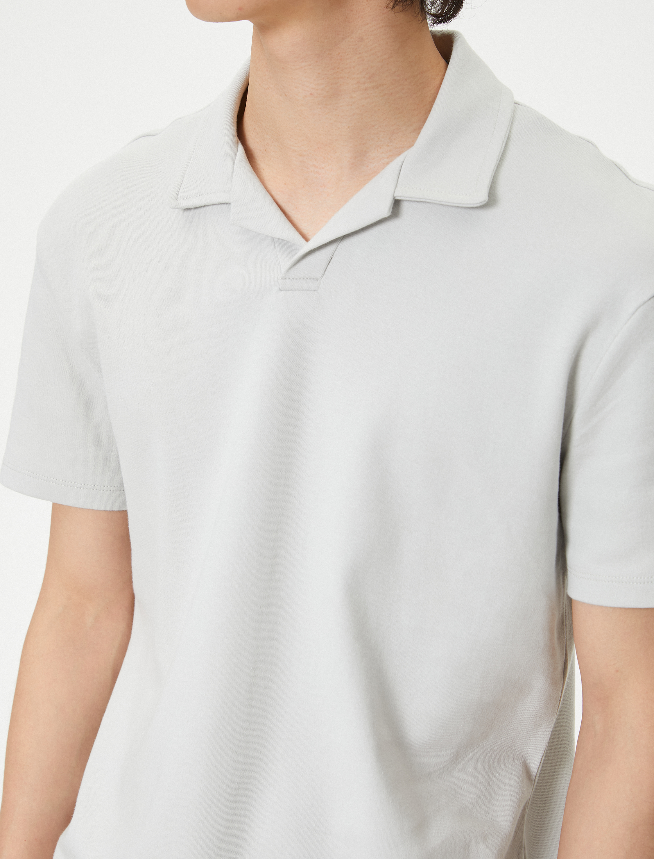   Polo Yaka Tişört Slim Fit Kısa Kollu
