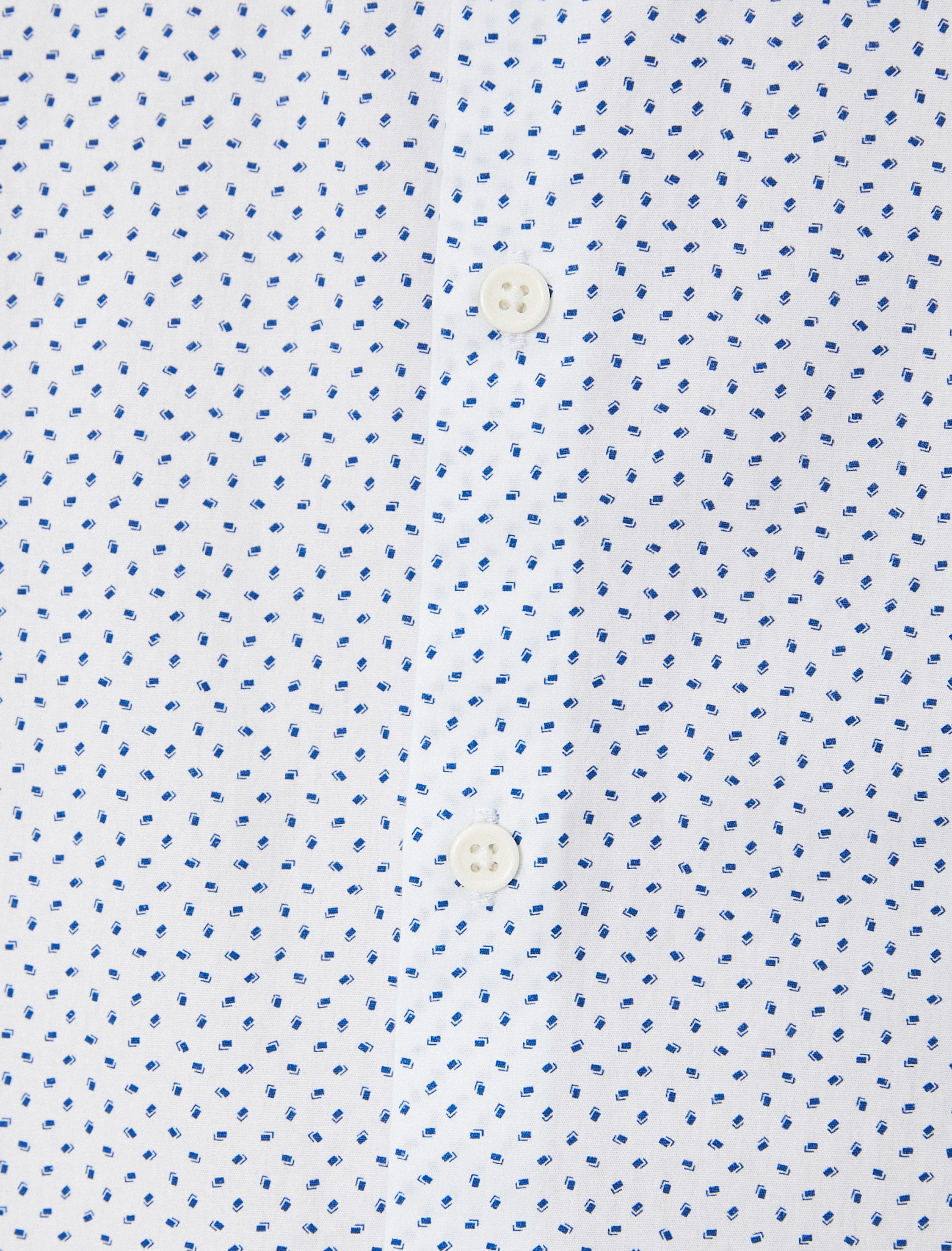   Slim Fit Gömlek Yarım İtalyan Yaka Düğmeli Pamuklu