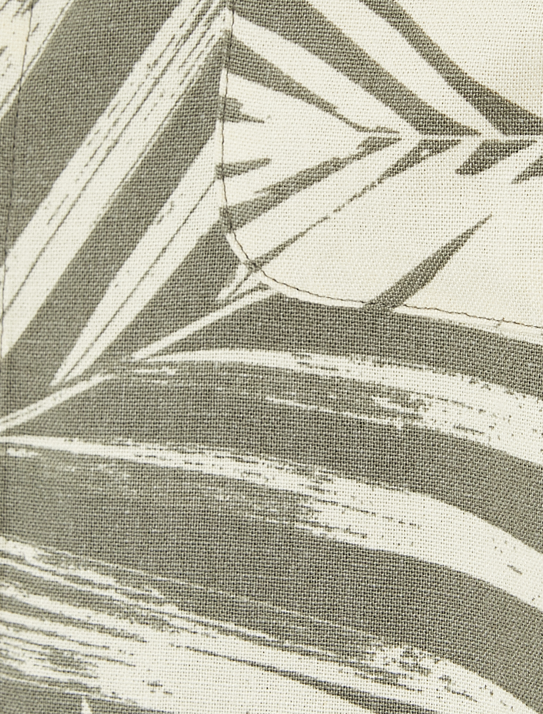   Yazlık Gömlek Kısa Kollu Palmiye Desenli Cep Detaylı Regular Fit