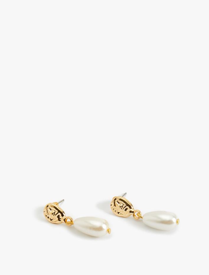 Kadın İnci Damla Küpe Sallantılı