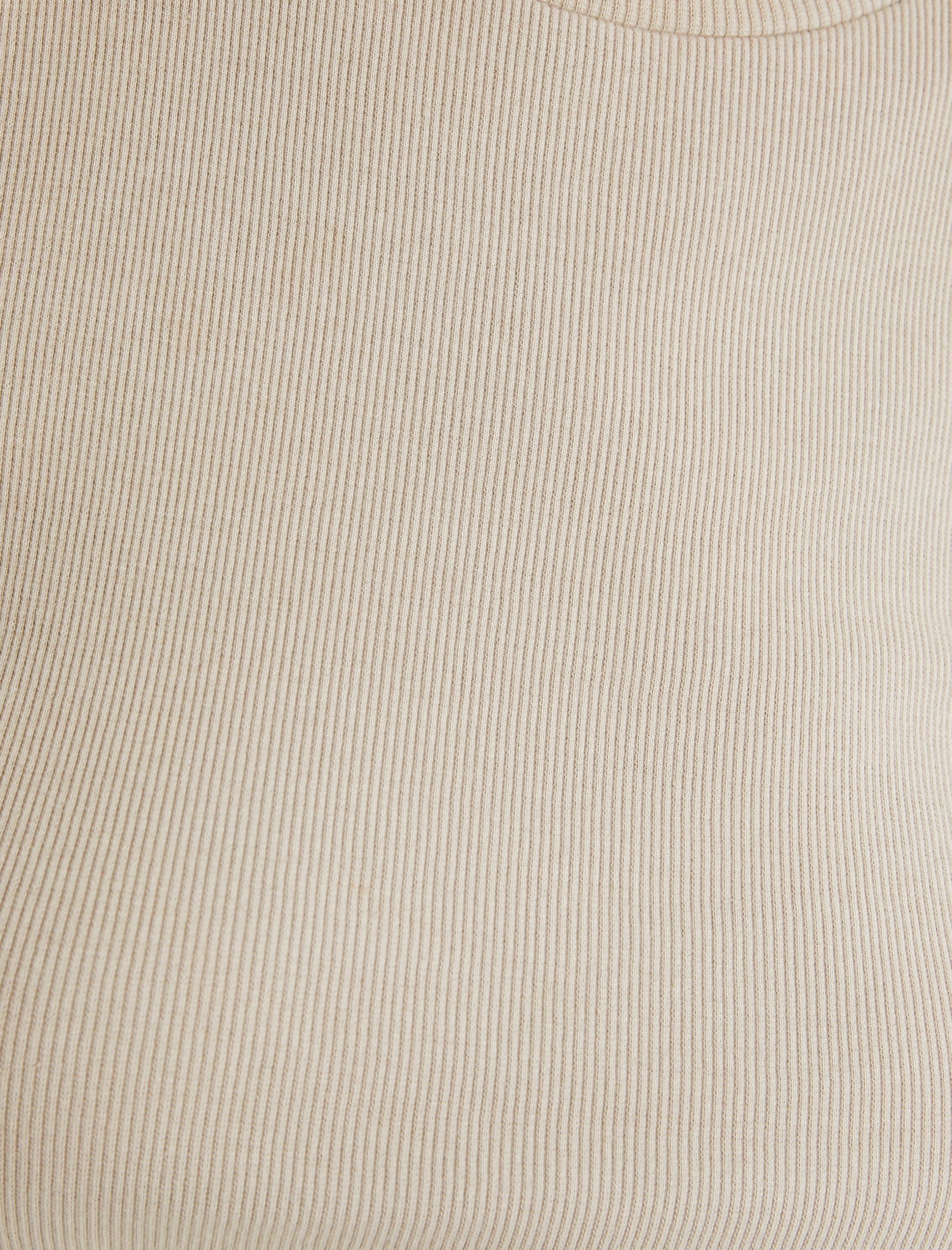   Uzun Kollu Tişört Omuz Detaylı Bisiklet Yaka