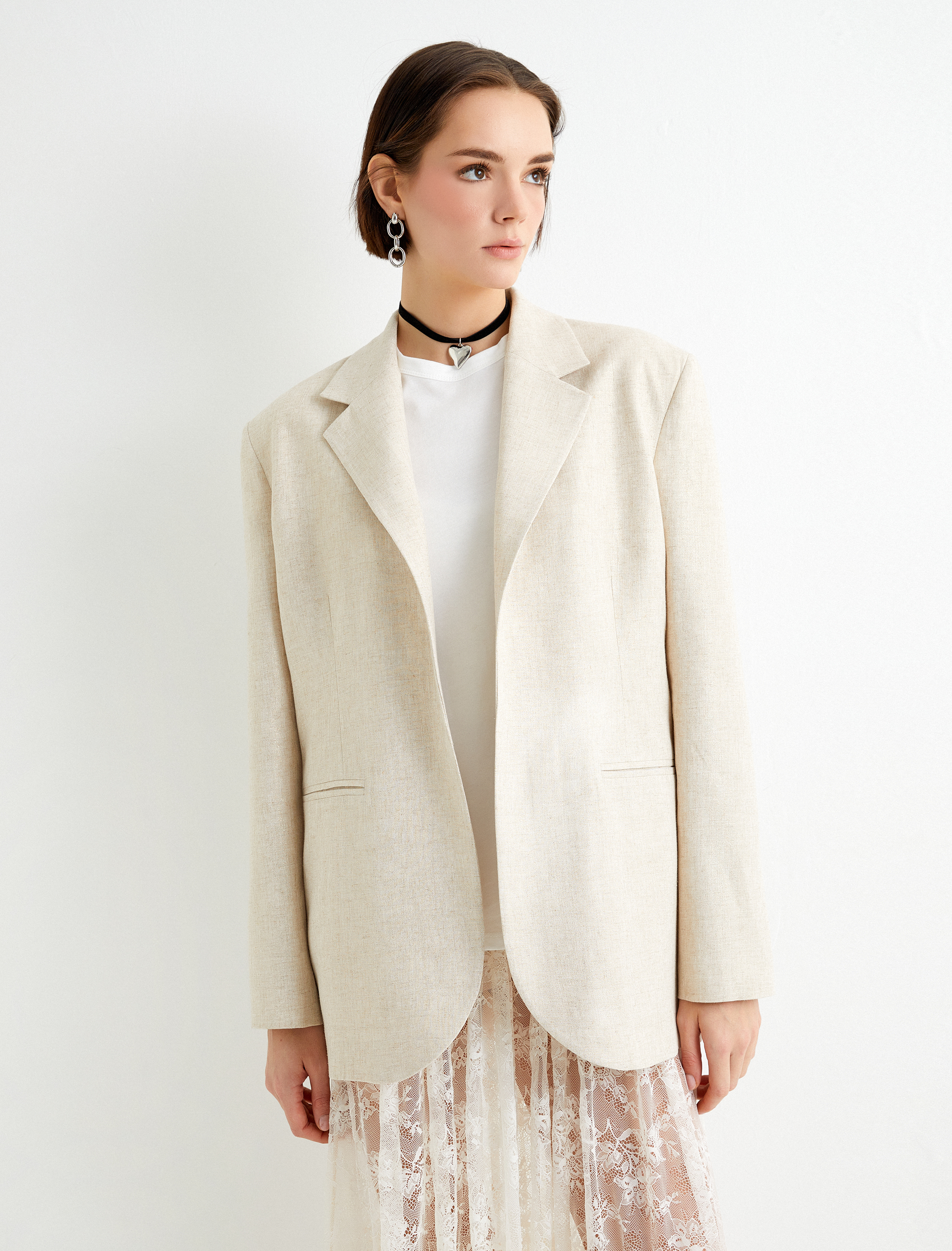   Blazer Ceket Fleto Cepli