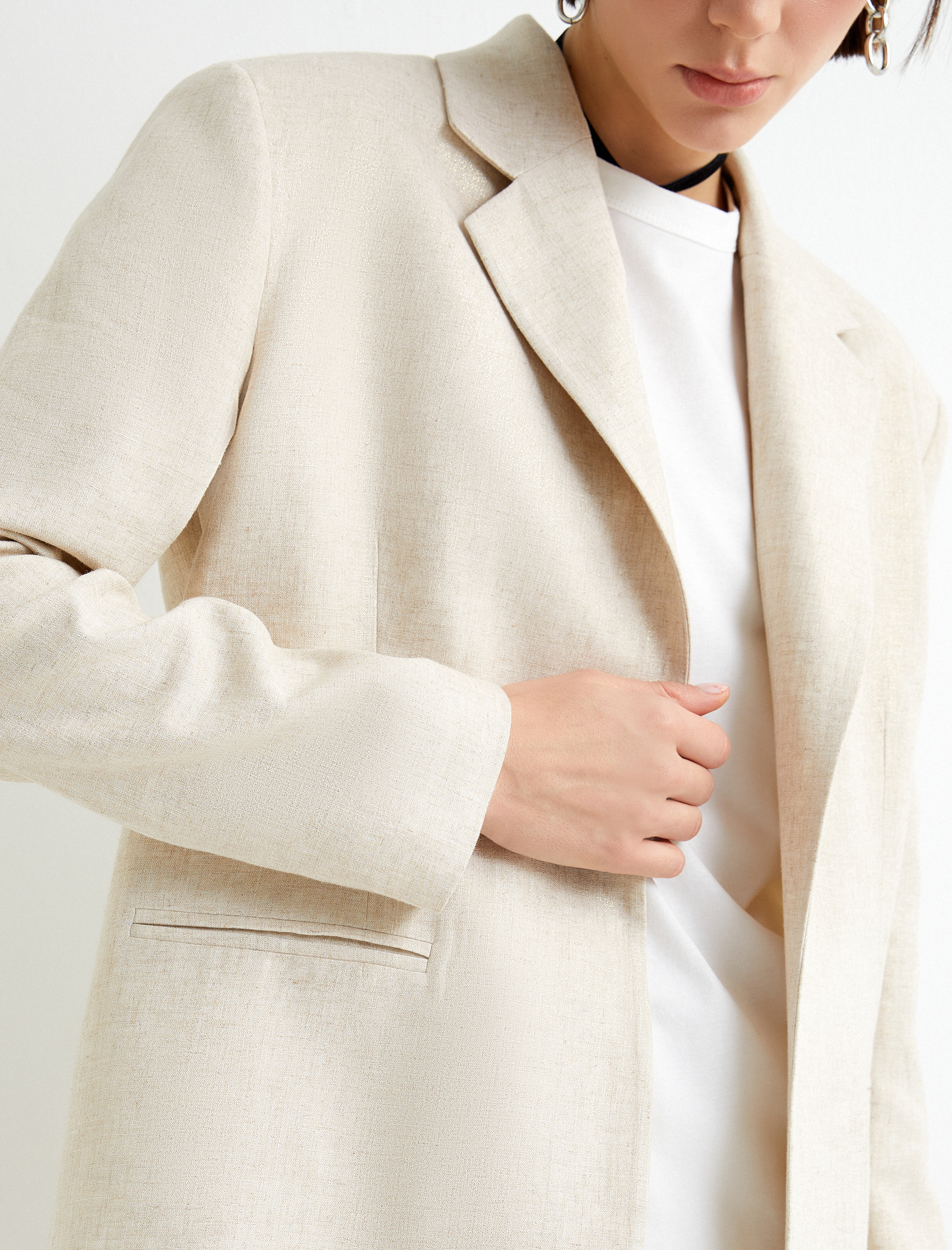   Blazer Ceket Fleto Cepli