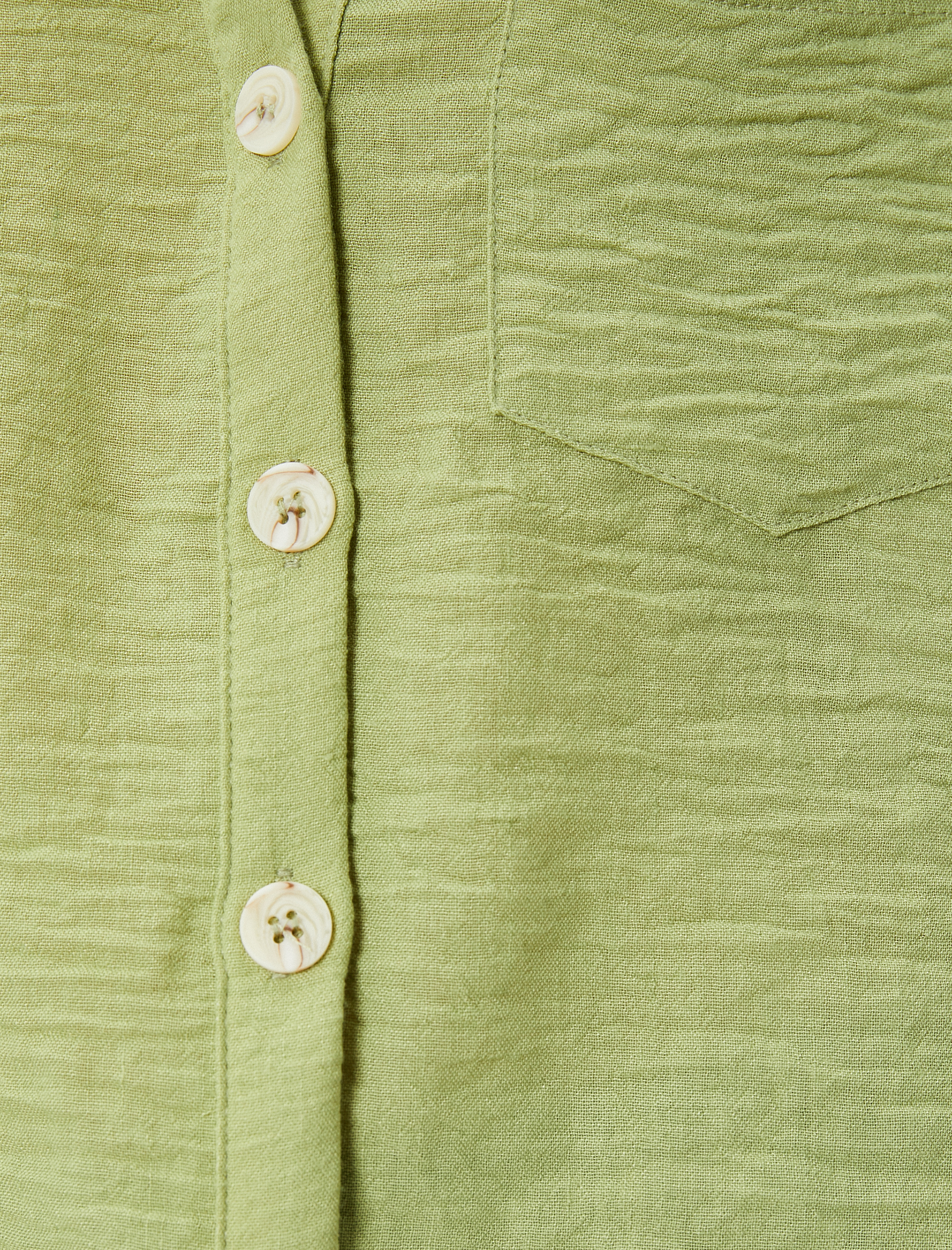   Crop Kısa Kollu Gömlek Rahat Kalıp