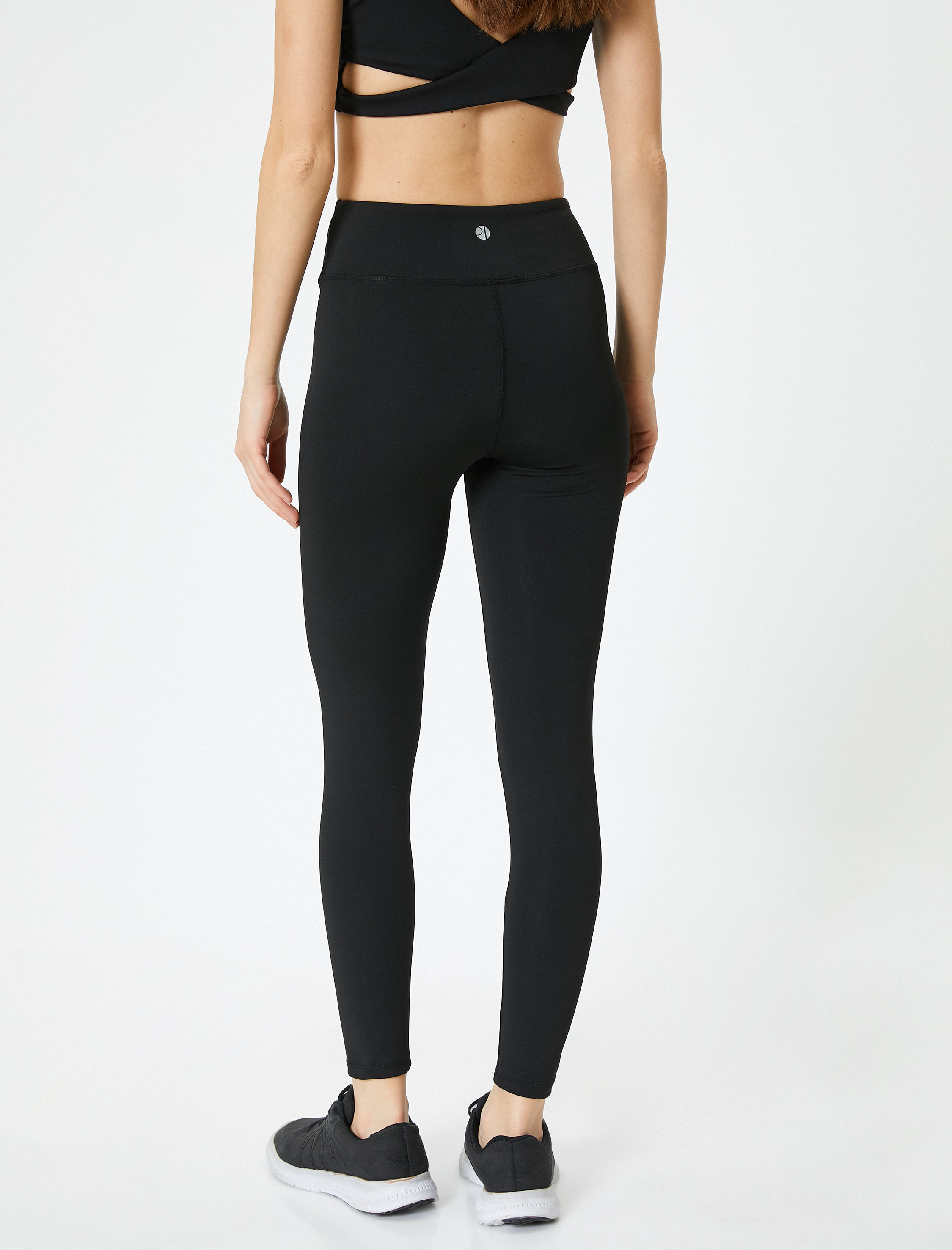   Spor Tayt Yüksek Bel Slim Fit İnterlok