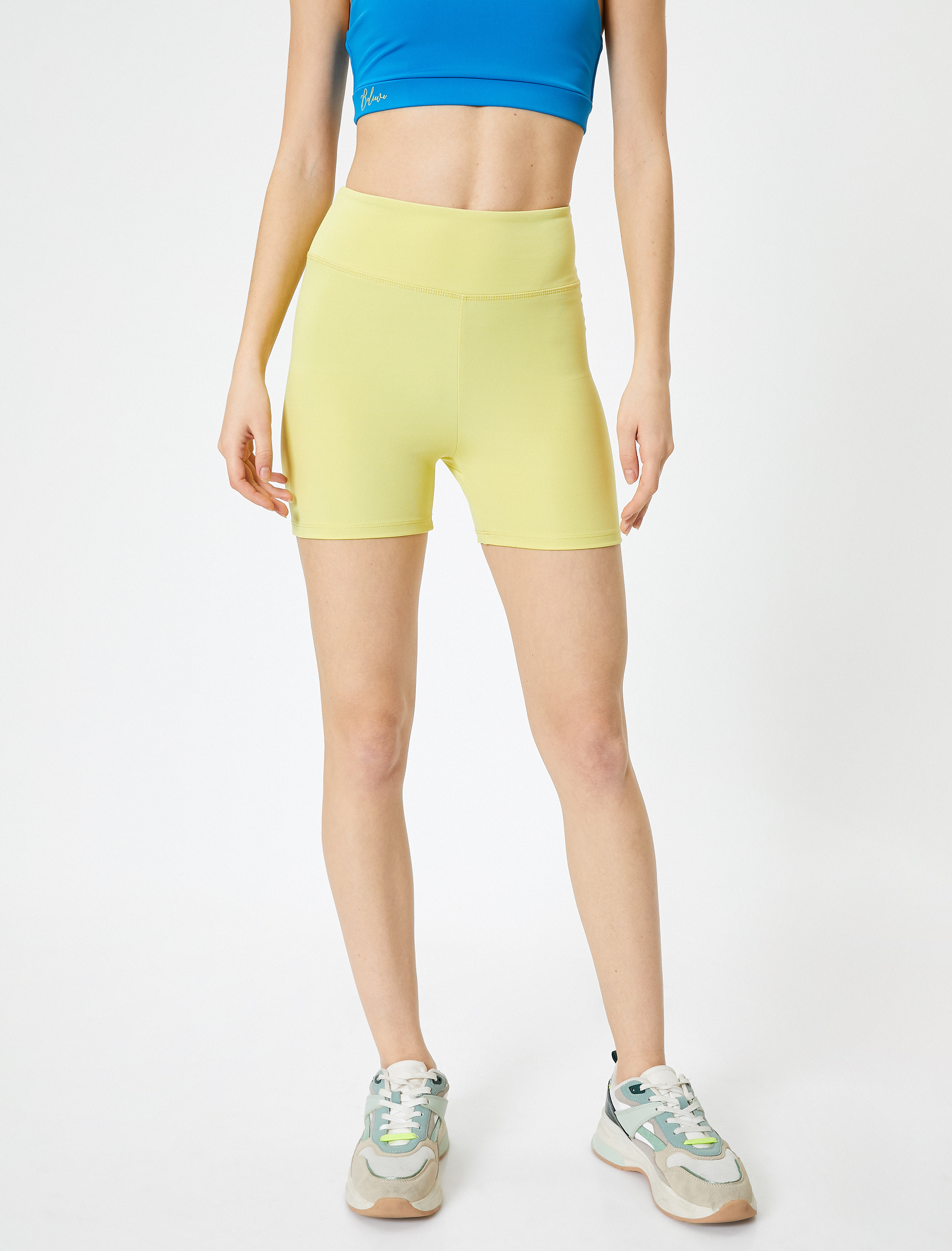   Spor Biker Tayt Standart Bel Slim Fit