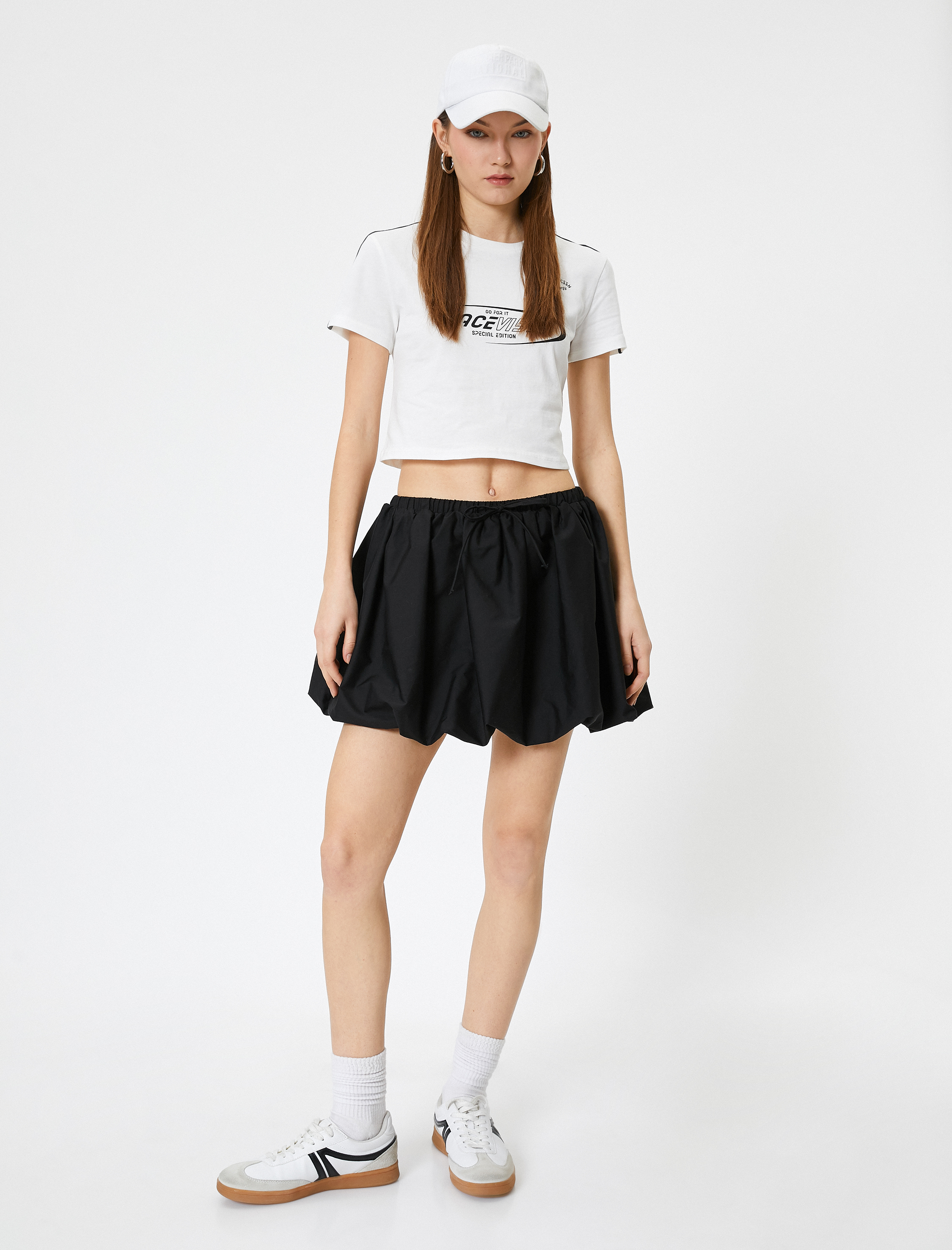   Kısa Tişört Baskılı Kısa Kollu Bisiklet Yaka