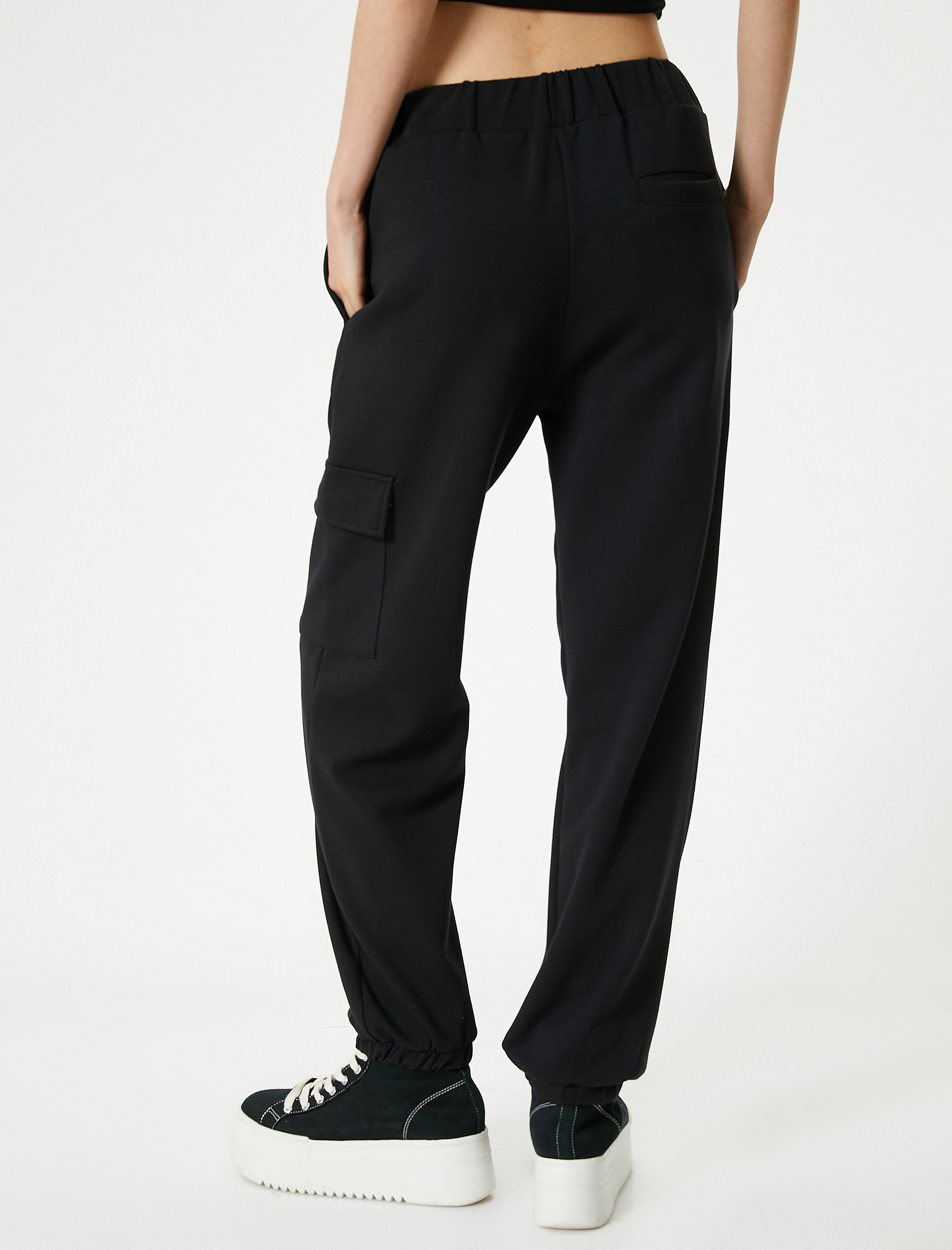   Kargo Jogger Eşofman Altı Cepli Kemer Detaylı