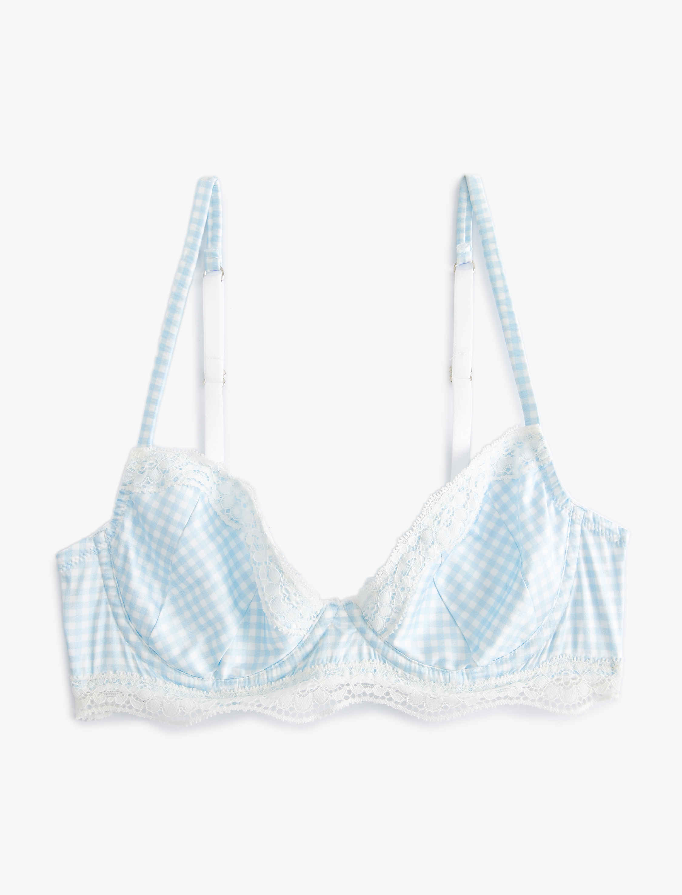 Dolgusuz Balenli Sütyen Dantelli Kaplı Çiçek Fiyonk Detaylı