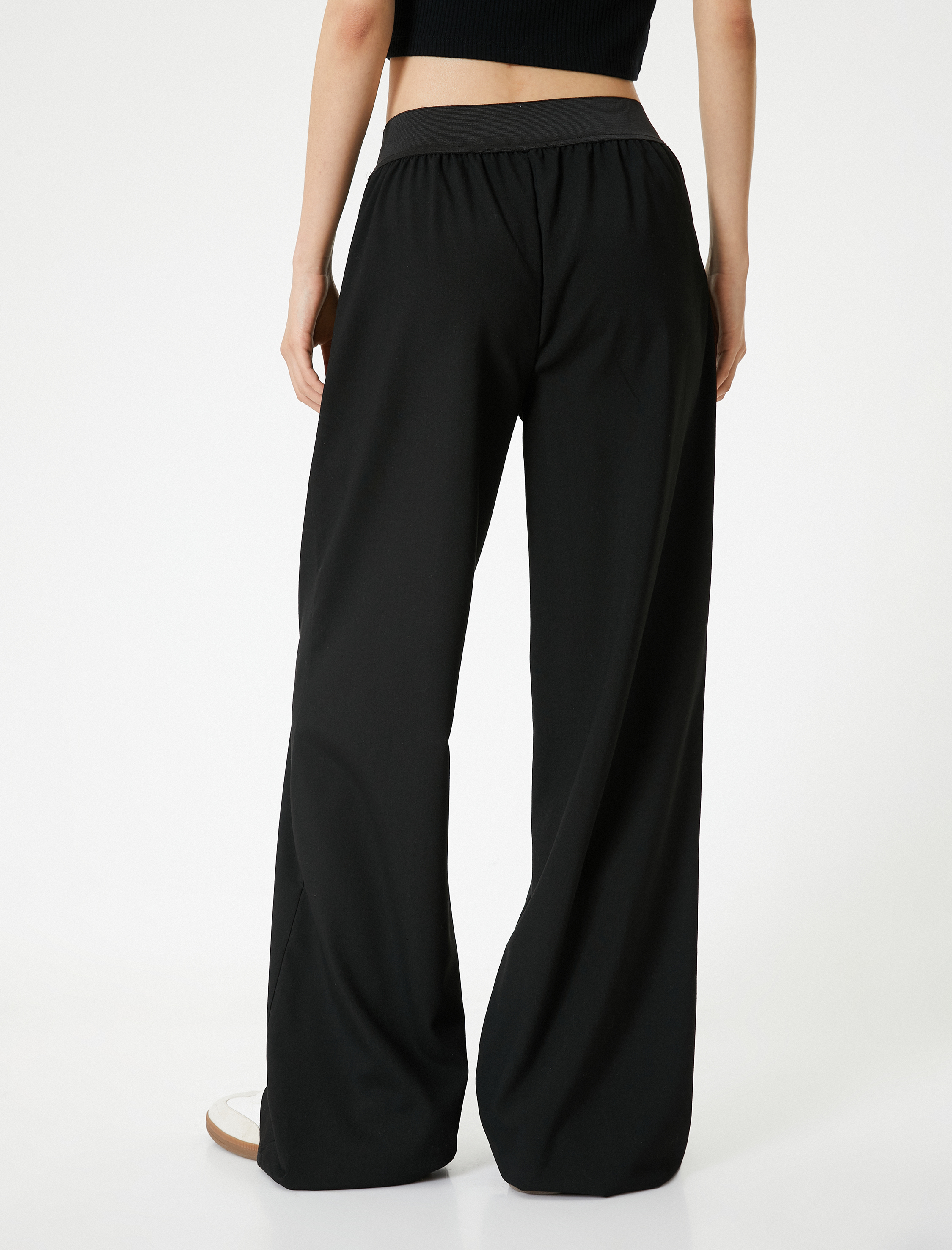   Bol Paça Pantolon Beli Lastikli Cepli