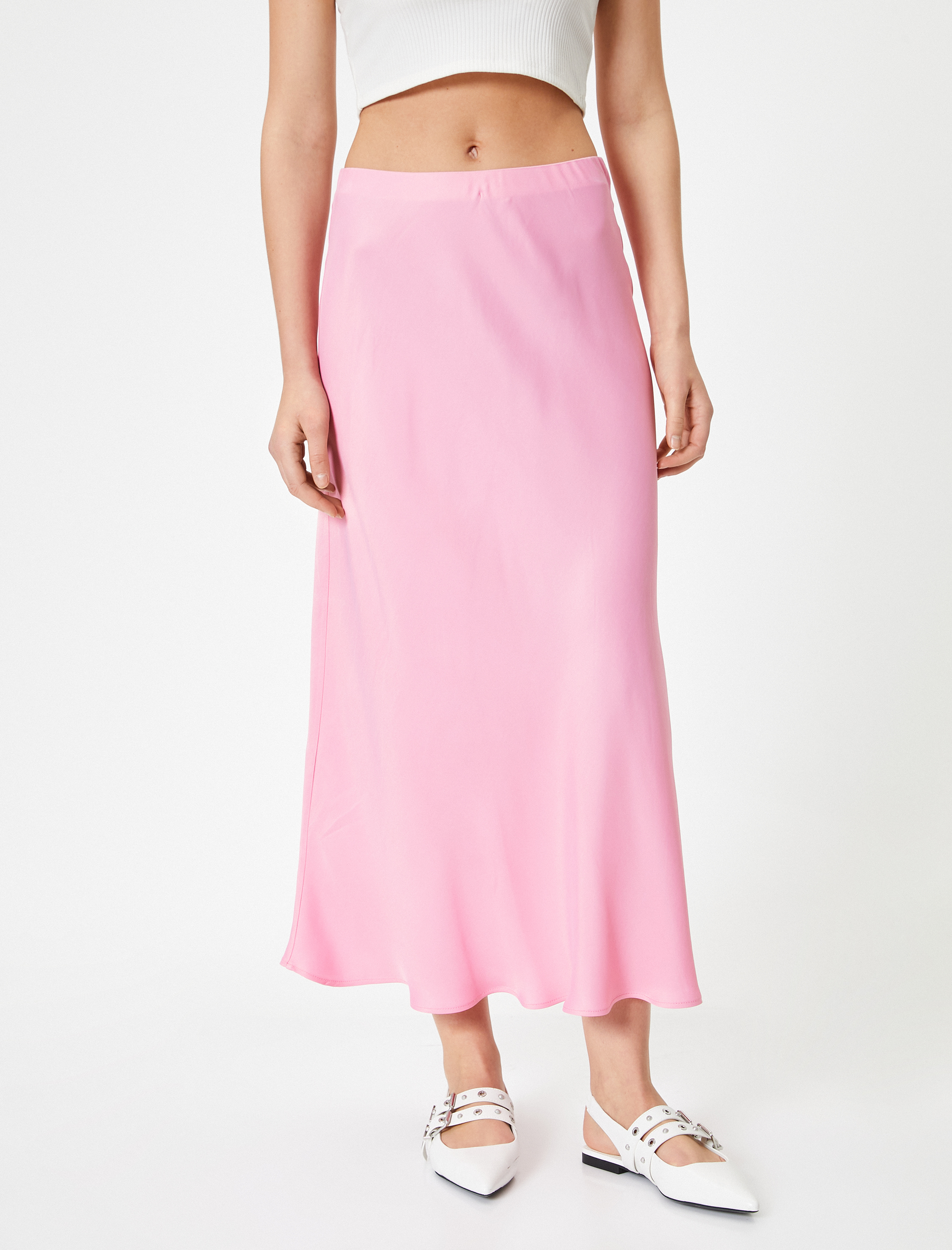   Viskon Midi Etek Normal Bel