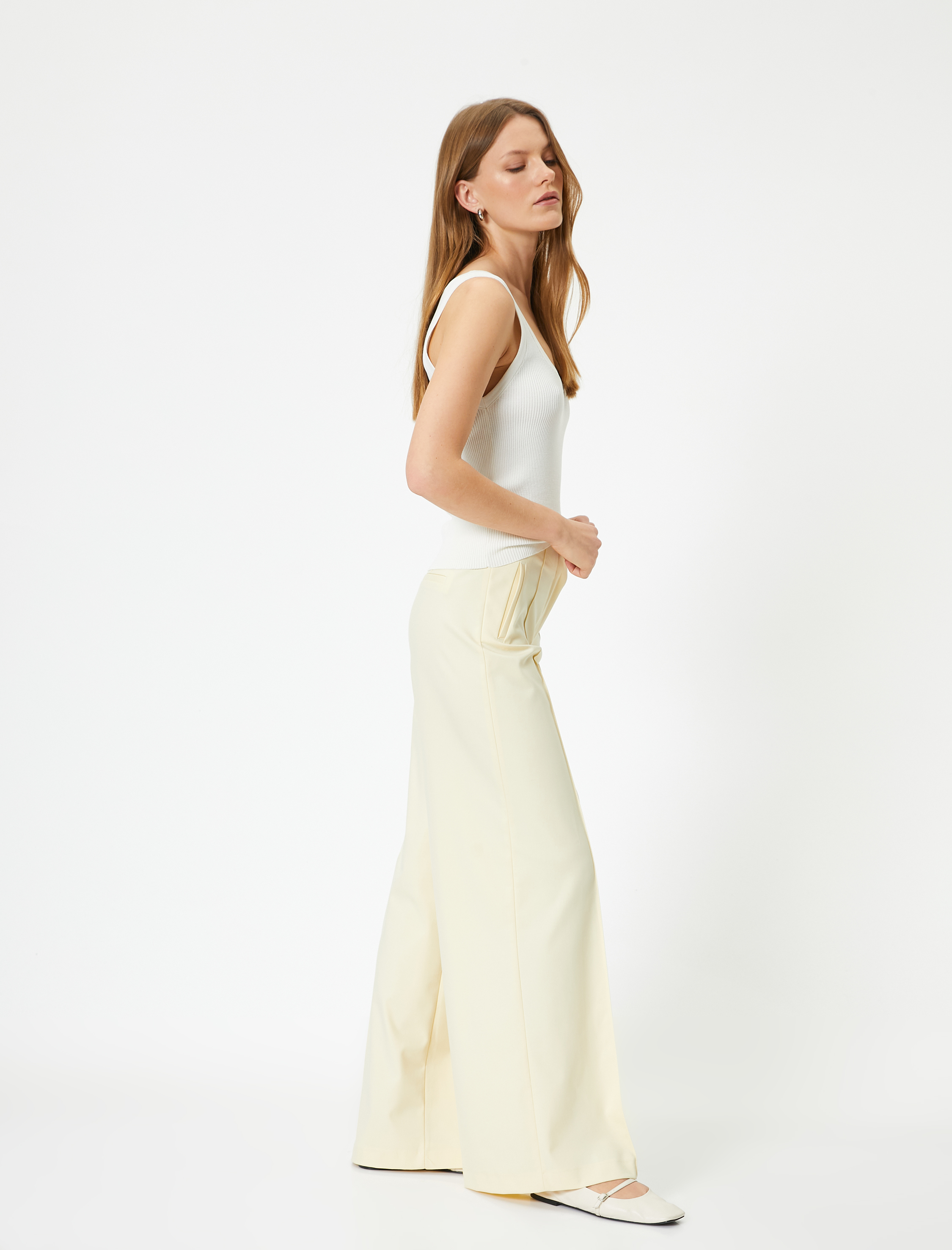 Palazzo Pantolon Bol Paça Normal Bel