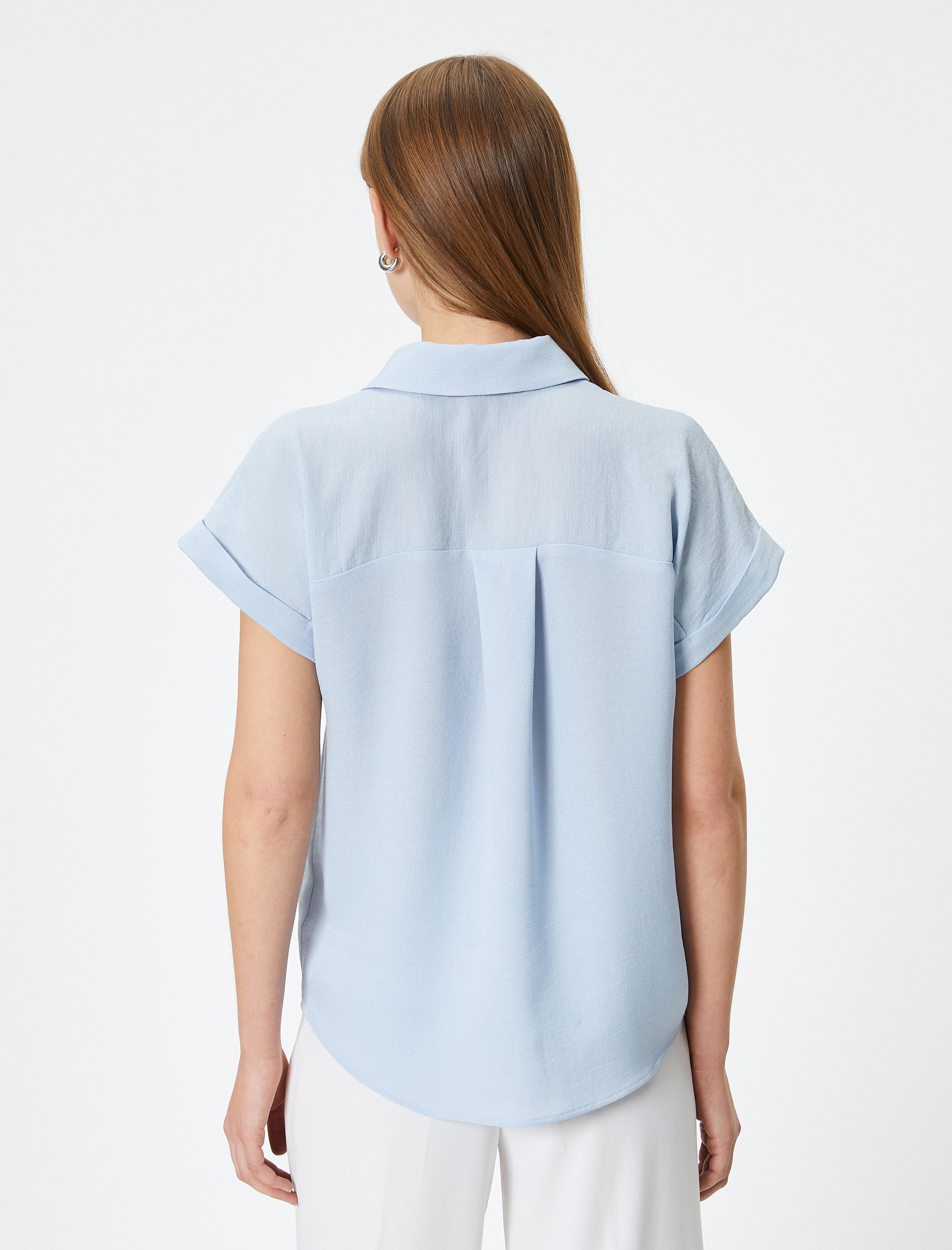   Kısa Kollu Gömlek Düğmeli Standart Kesim