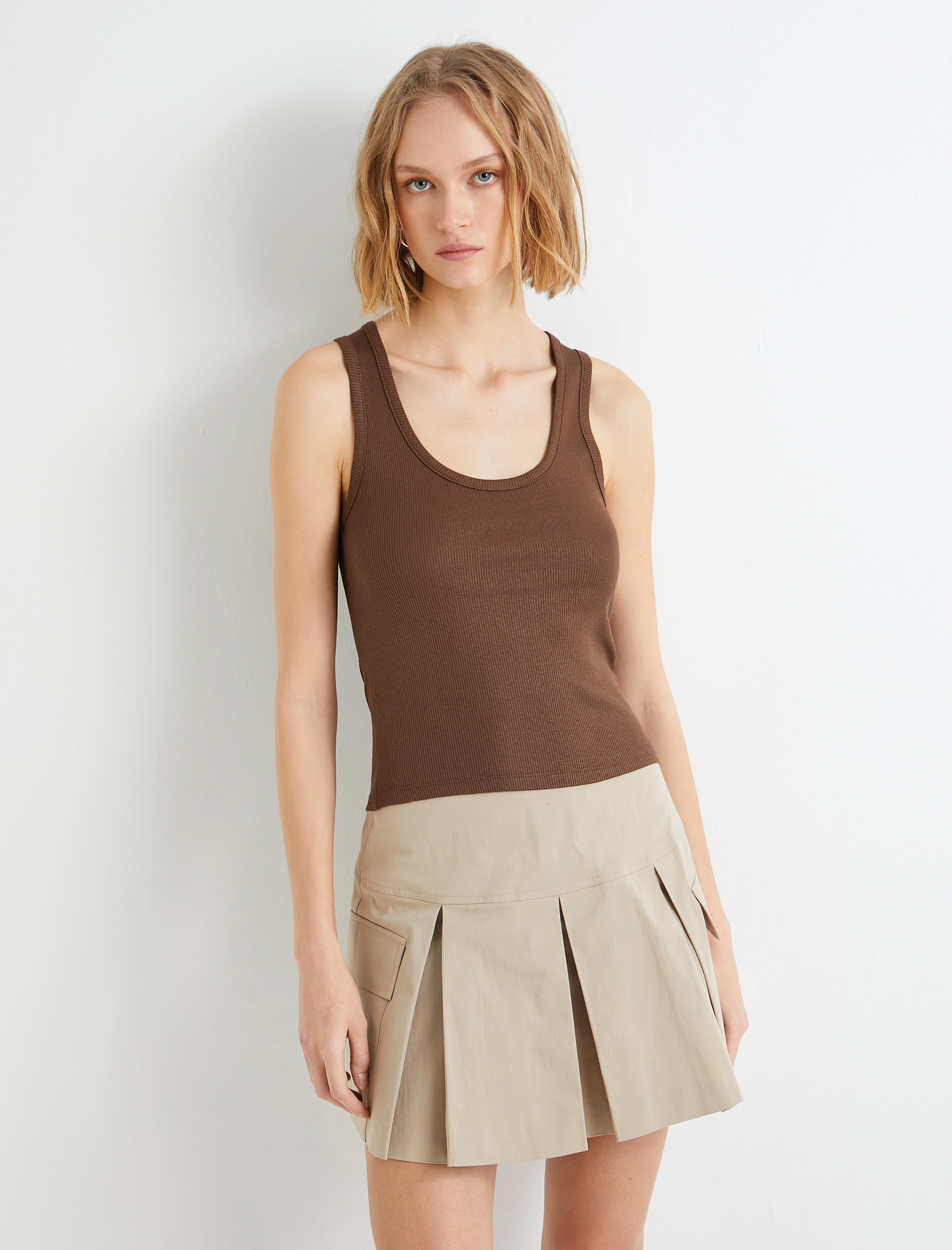   Fitilli Atlet U Yaka Askılı